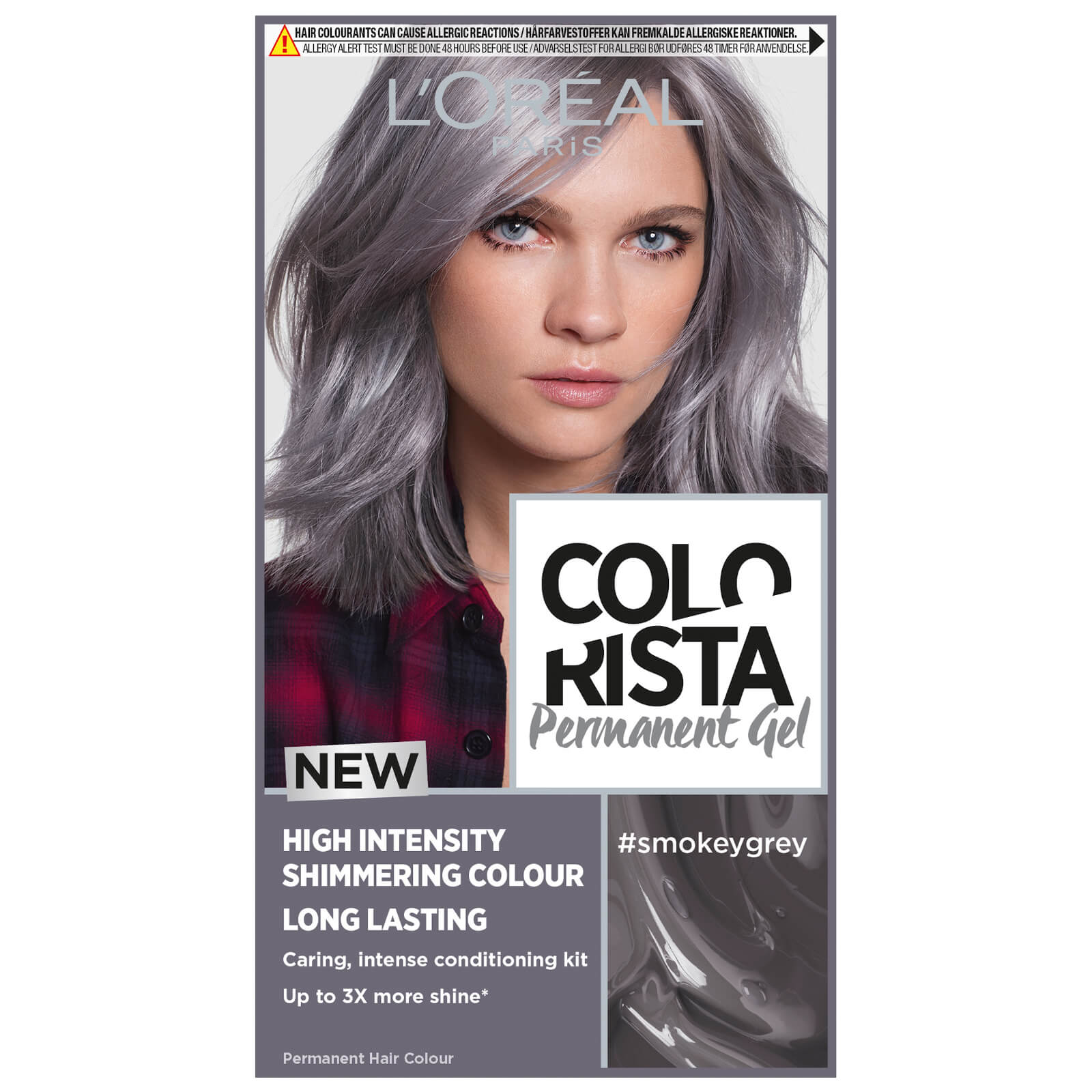 L'Oréal Paris Colorista Permanent Gel Hair Dye (Various Shades) - 8 Smokey Grey