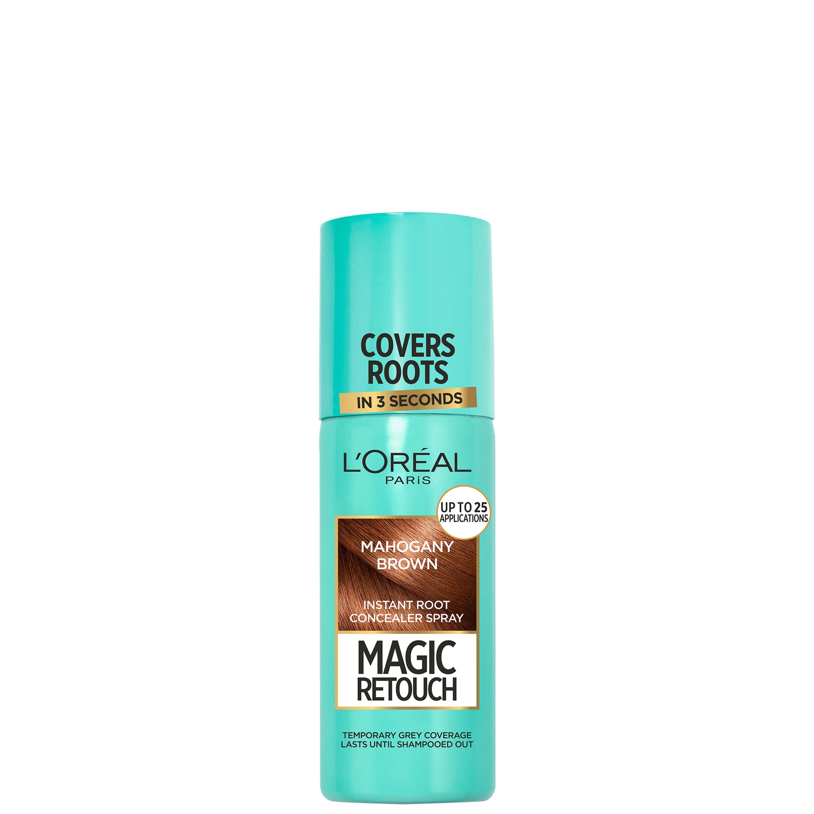 L’Oréal Paris Magic Retouch Temporary Instant Root Concealer Spray 75ml (Various Colours) - Mahogany Brown