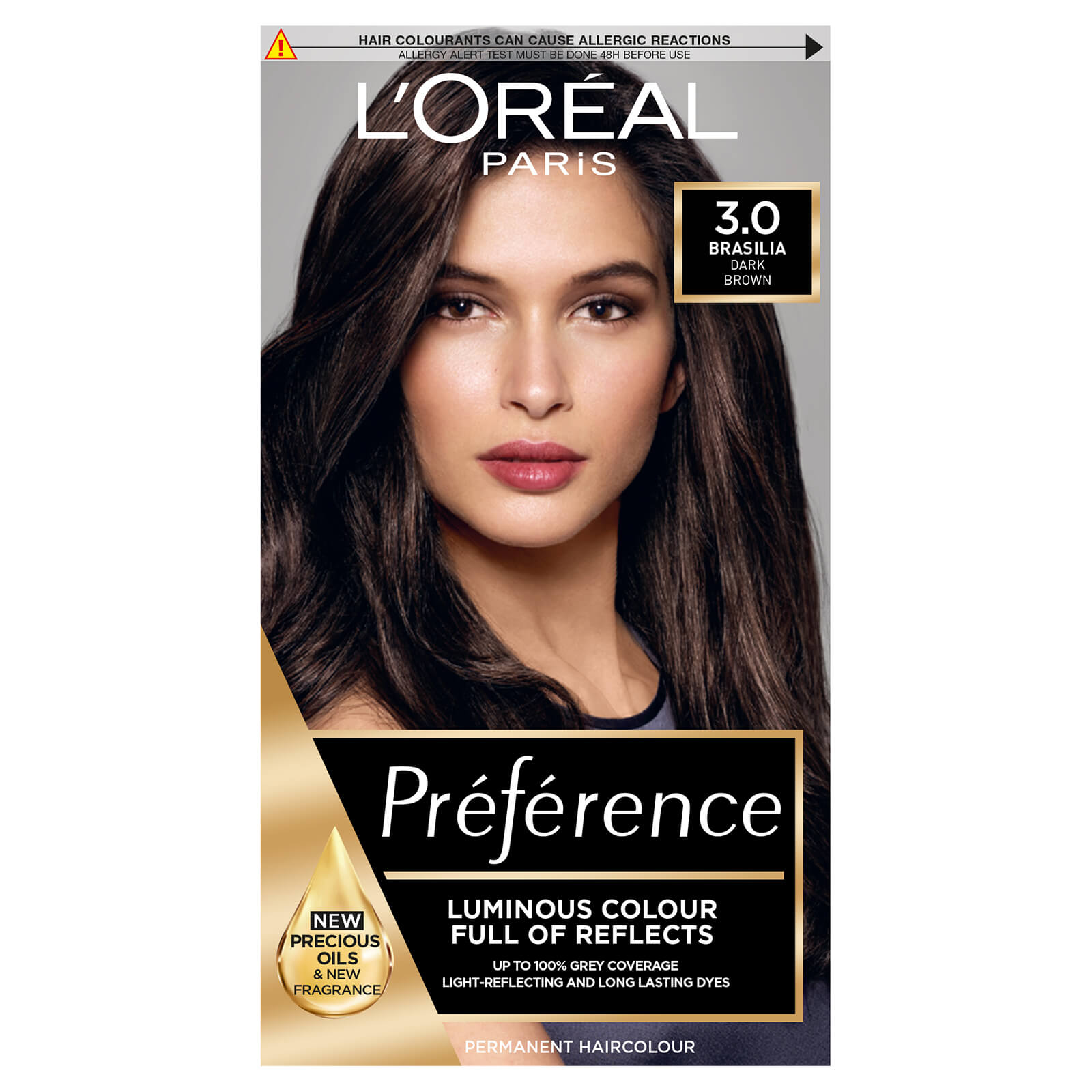 L'Oréal Paris Préférence Infinia Hair Dye (Various Shades) - 3.0 Brasilia Dark Brown
