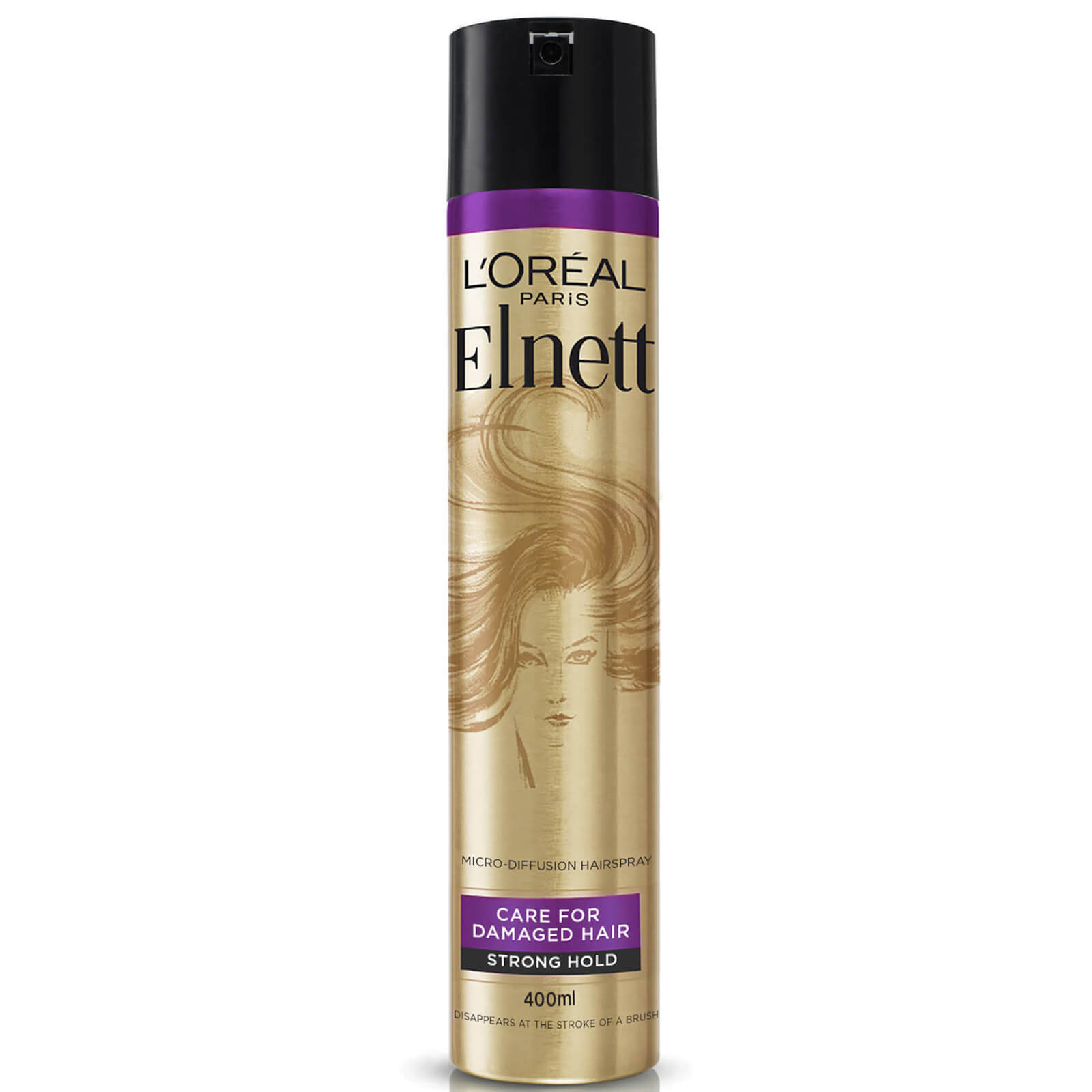 Photos - Hair Product LOreal L'Oréal Paris Hairspray by Elnett Care For Dry Damaged Hair Strong Hold Ar 