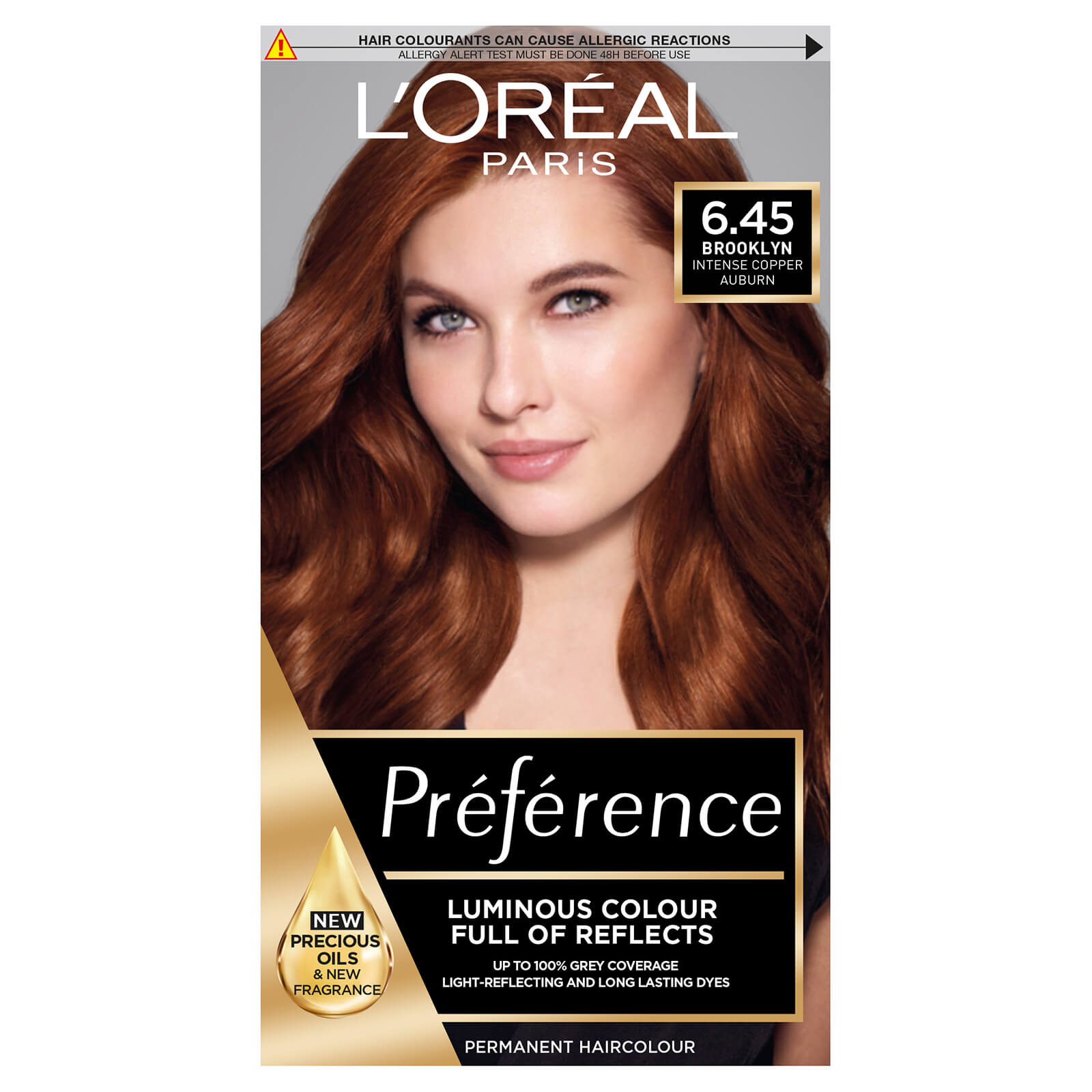 L'Oreal Paris Preference Infinia Hair Dye (Various Shades) - 6.45 Brooklyn Intense Copper Auburn