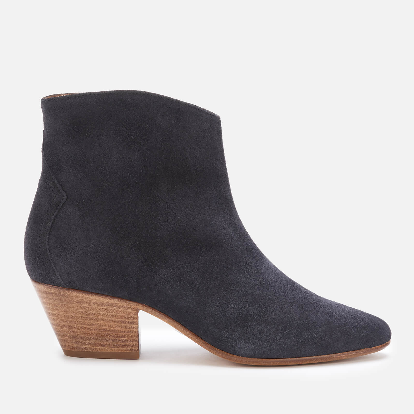 Isabel Marant Women's Dacken Suede Heeled Ankle Boots - Faded Black - UK 4