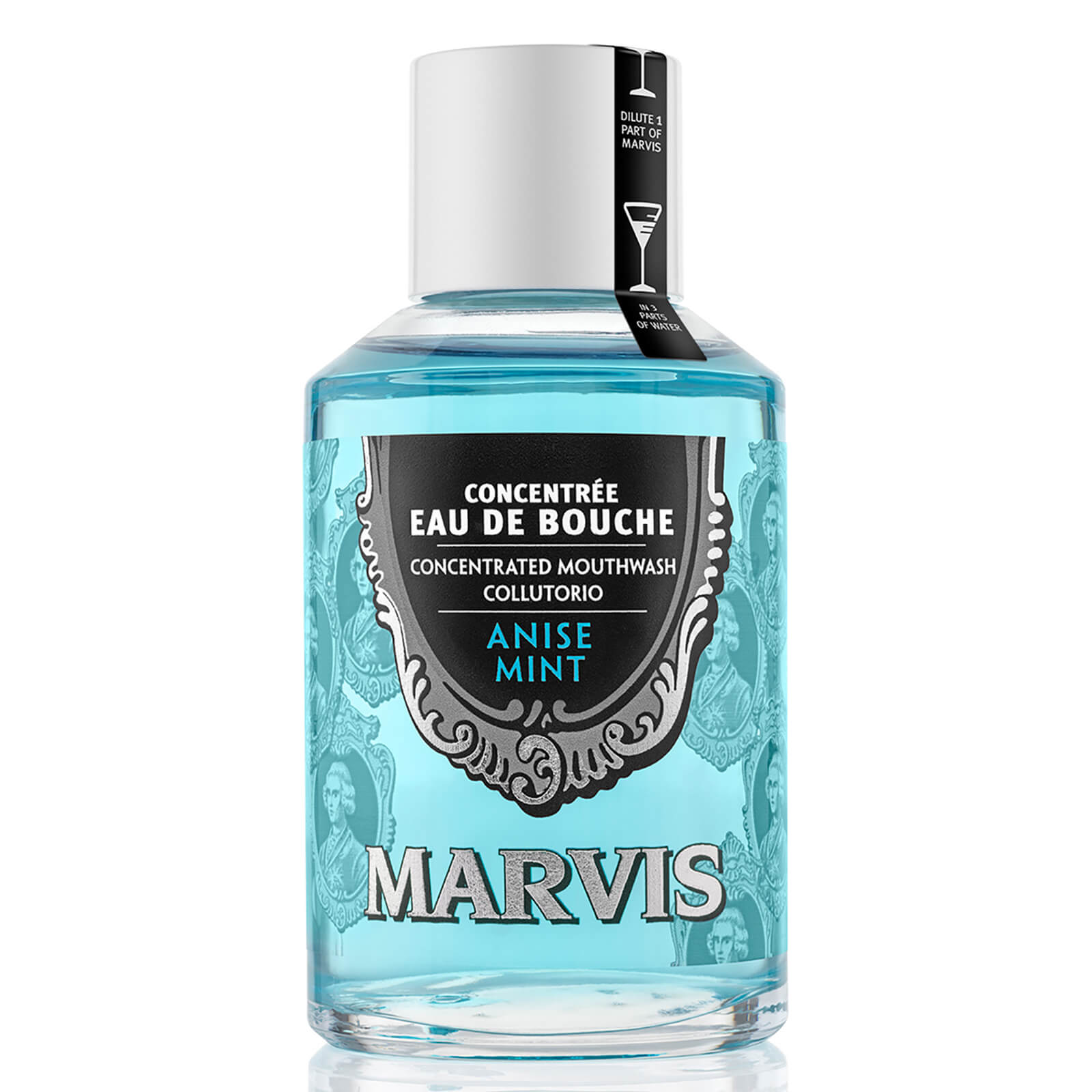 Marvis Concentrated Mouthwash Aniseed Mint 120ml lookfantastic.com imagine