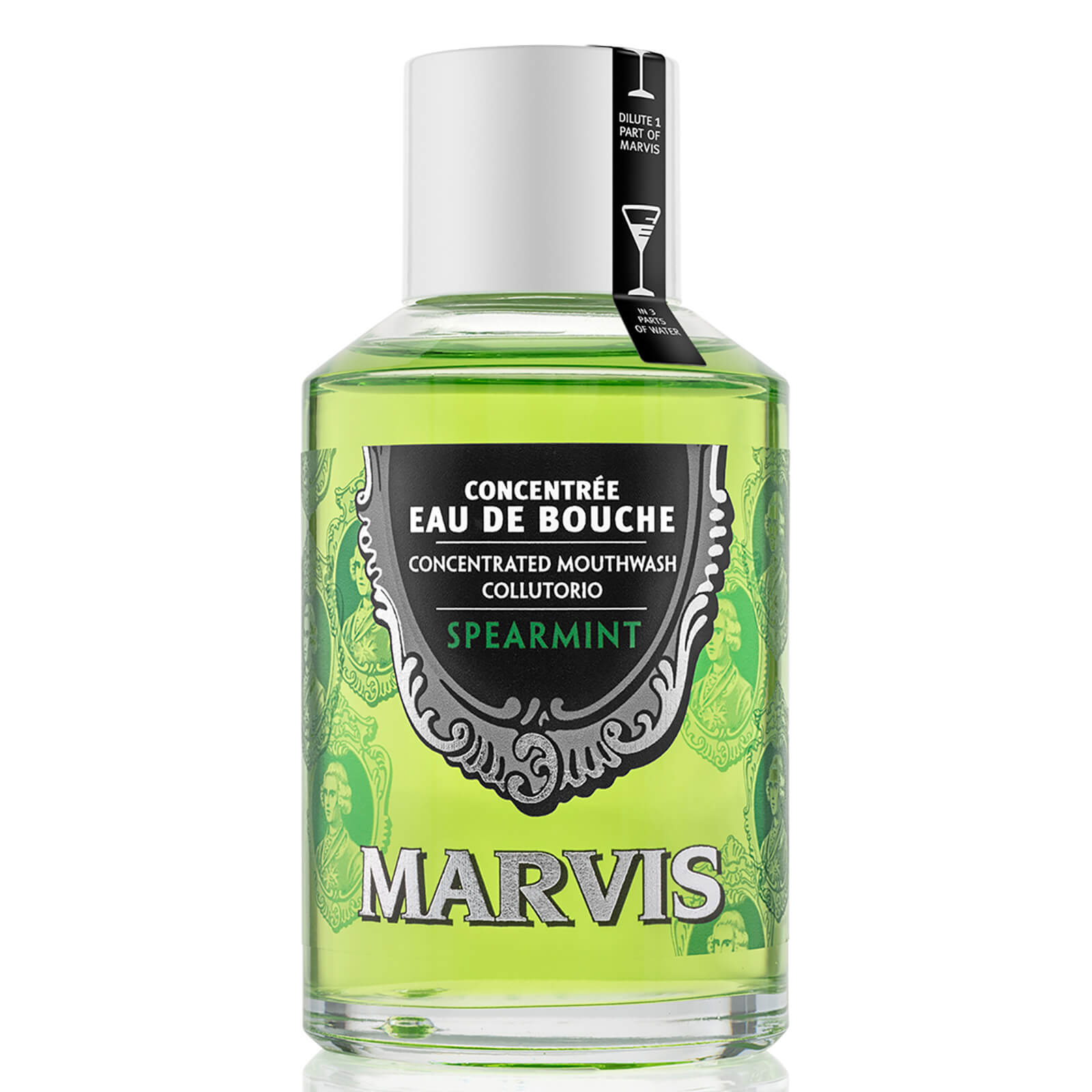 Marvis Concentrated Mouthwash Spearmint 120ml lookfantastic.com imagine