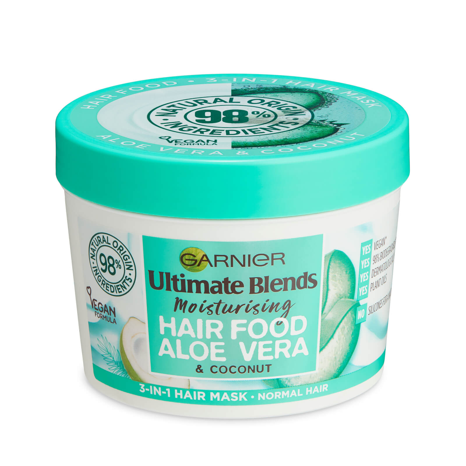 

Garnier Ultimate Blends Hair Food Aloe Vera 3-in-1 Normal Hair Mask Treatment 390ml