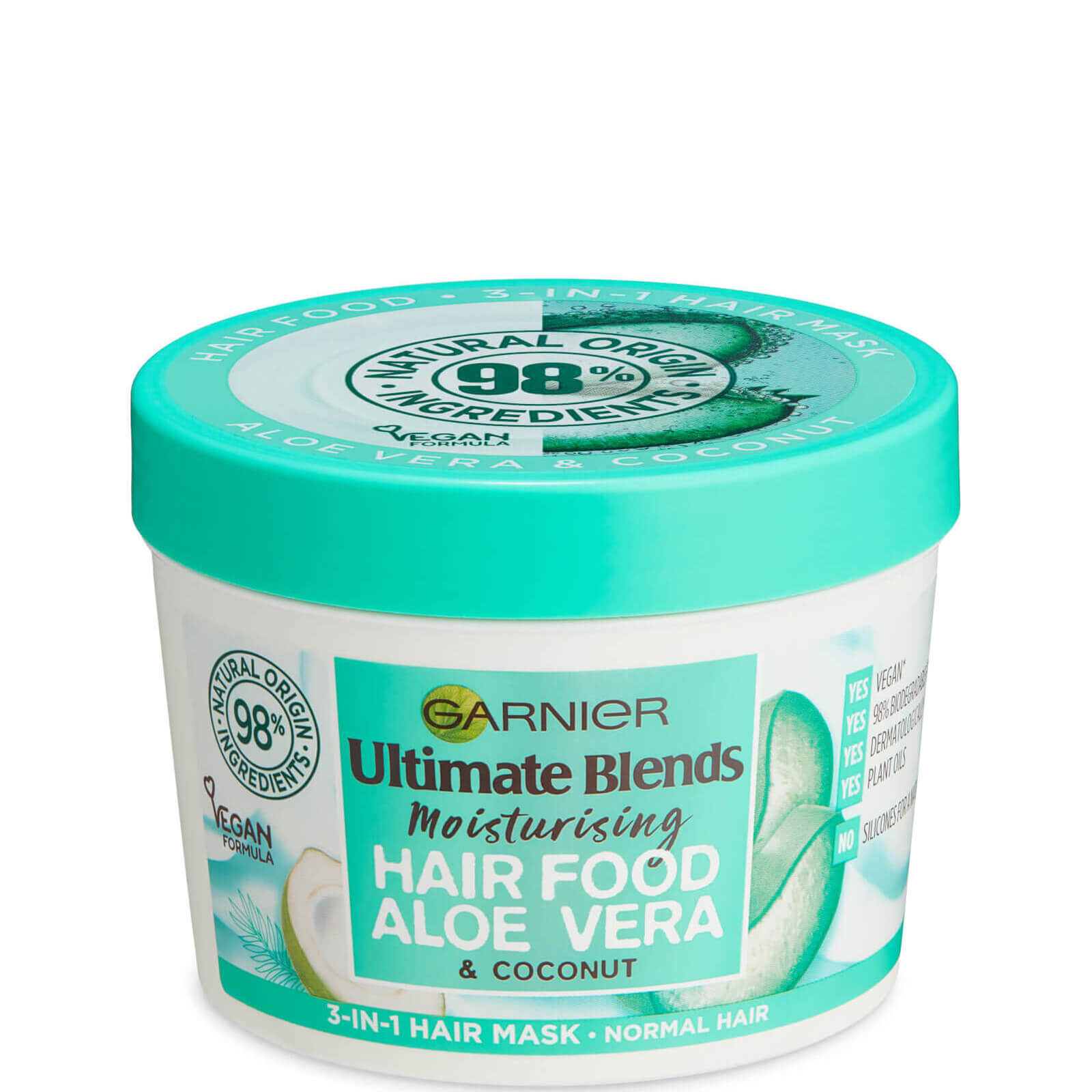 Garnier Ultimate Blends Hair Food Aloe Vera 3-in-1 Normal Hair Mask Treatment 390ml