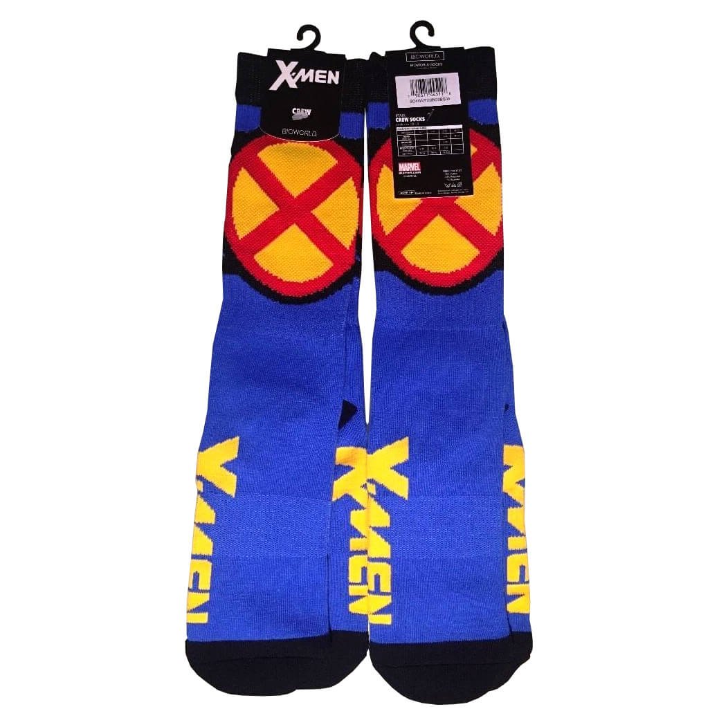 Image of Marvel X-Men Crew Socks - Blue