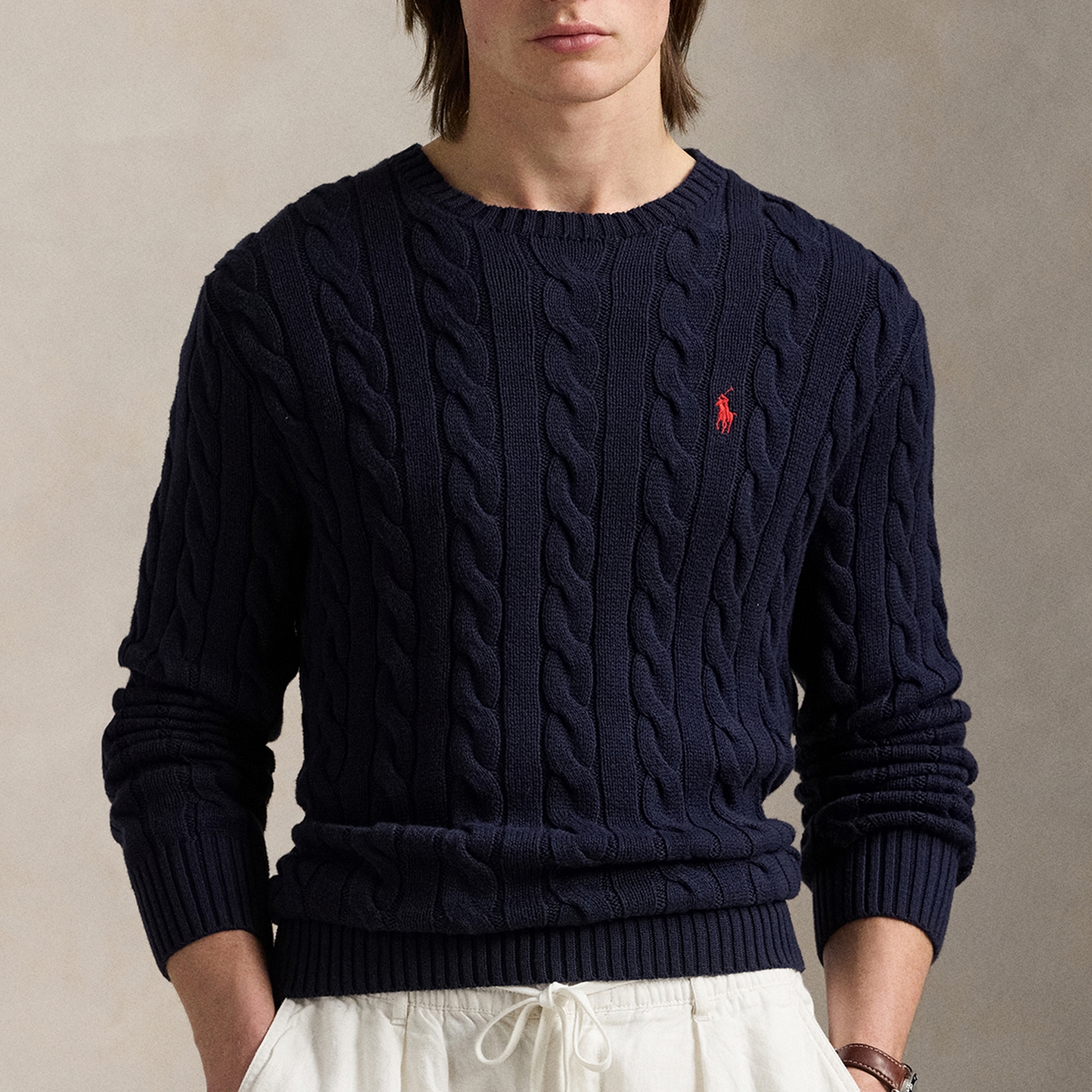 Polo Ralph Lauren Roving Cotton Cable-Knit Jumper