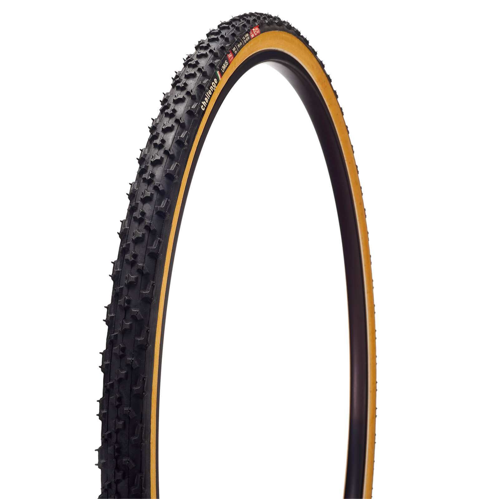 Challenge Limus Pro Handmade Tubular Cyclocross Tyre - Tan - 700 x 33c