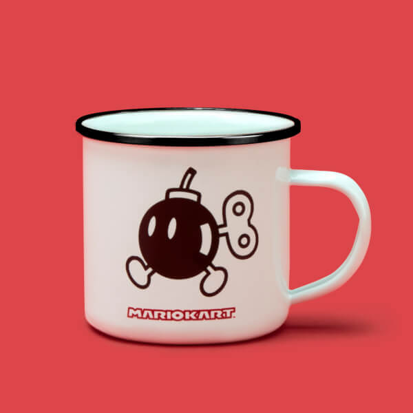 Mug Émaillée Bob-Omb - Blanc