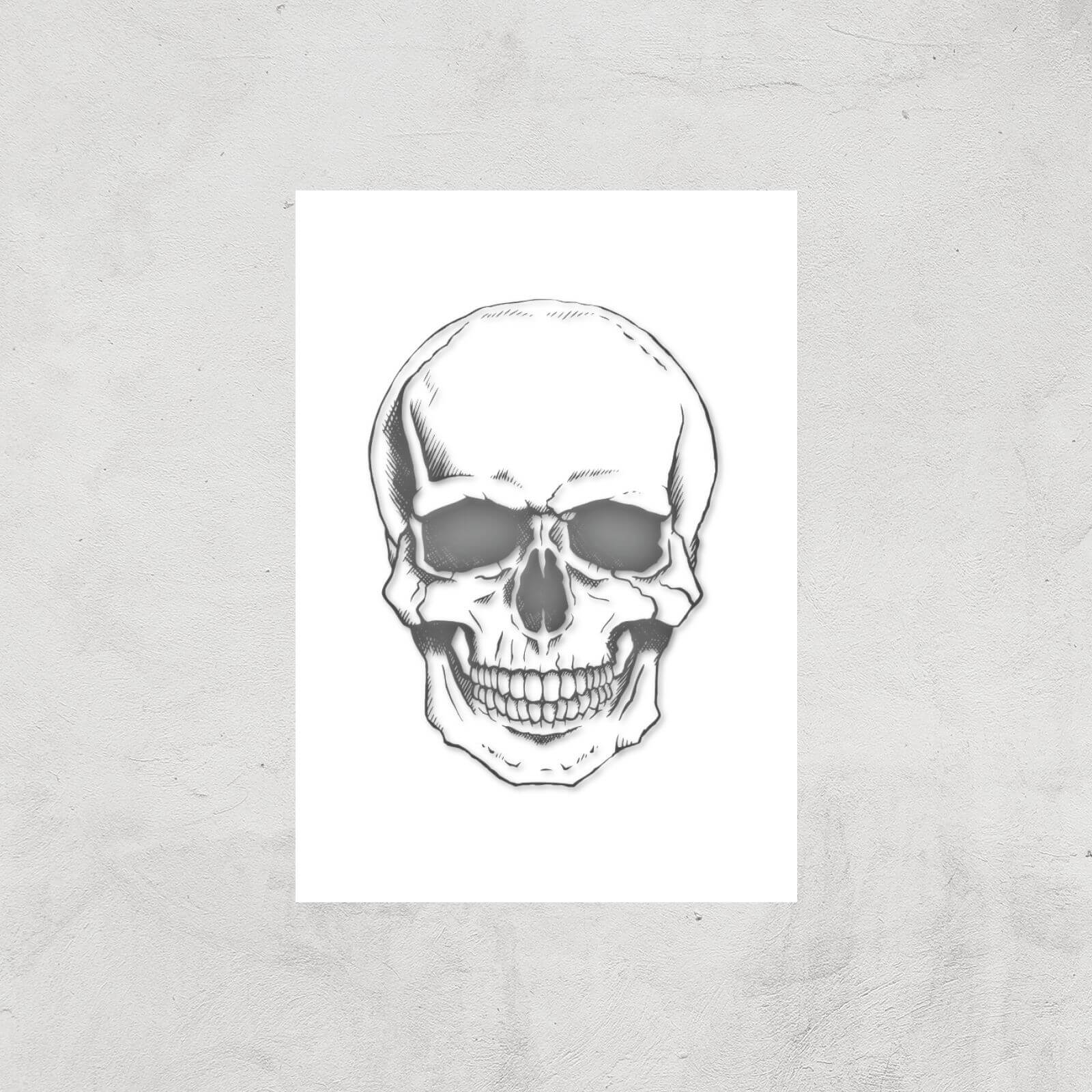 Skull Art Print - A3 - Print Only