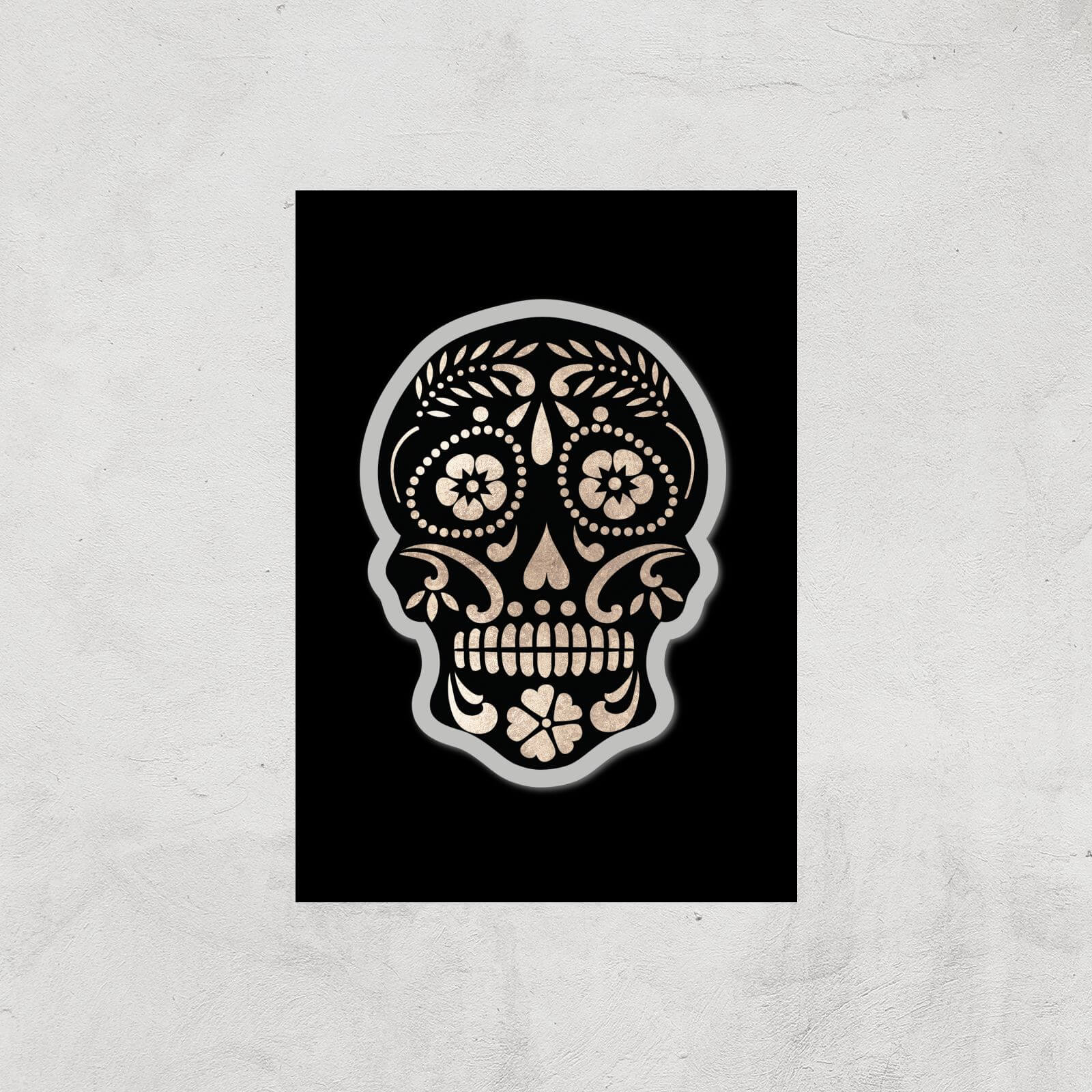 Day Of The Dead Skull Art Print - A4 - Print Only