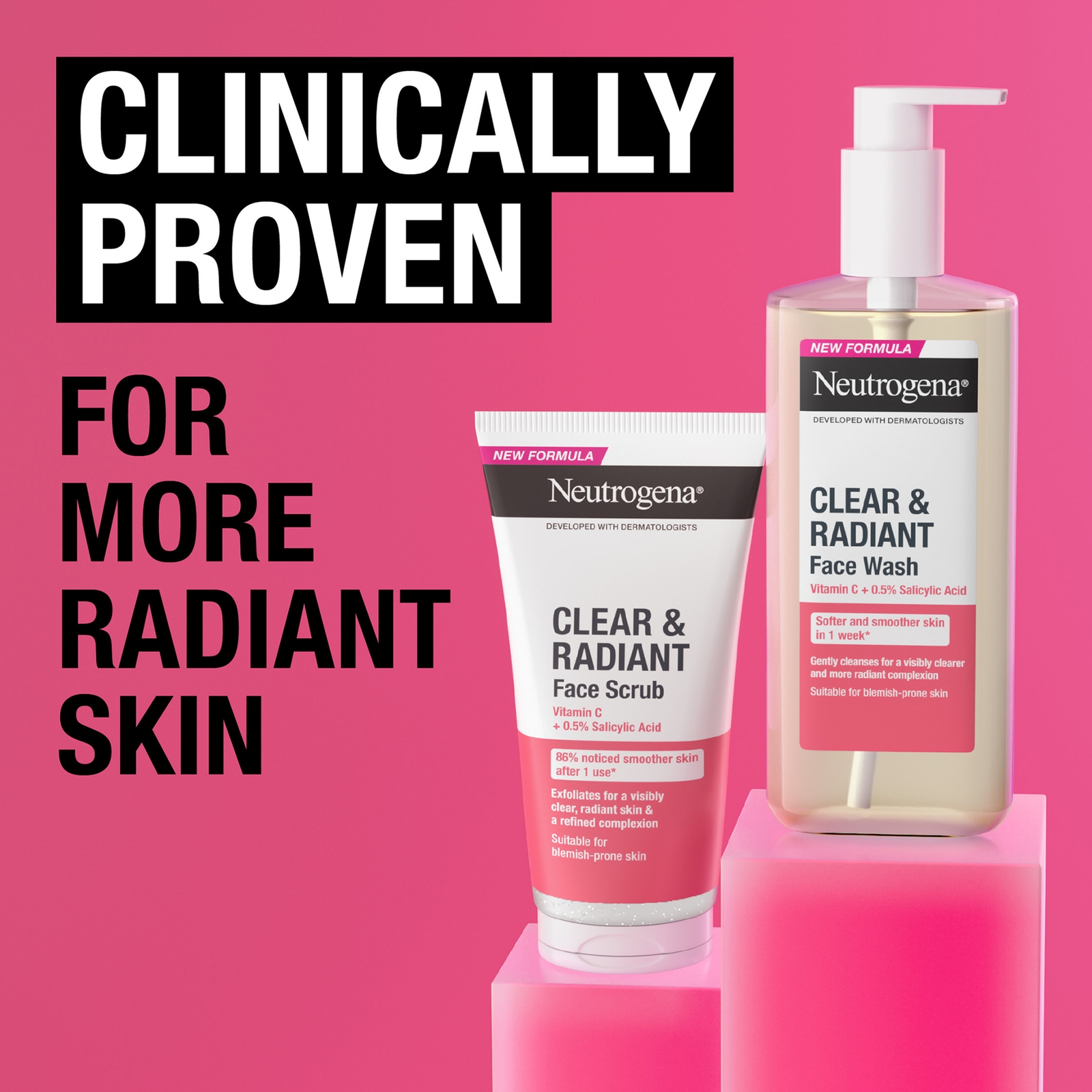 Thumbnail - Neutrogena Clear and Radiant Gesichtspeeling 150 ml