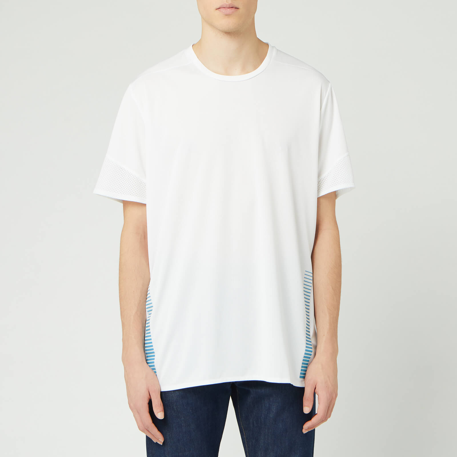 adidas Men's 25/7 Runner Short Sleeve T-Shirt - White - XL