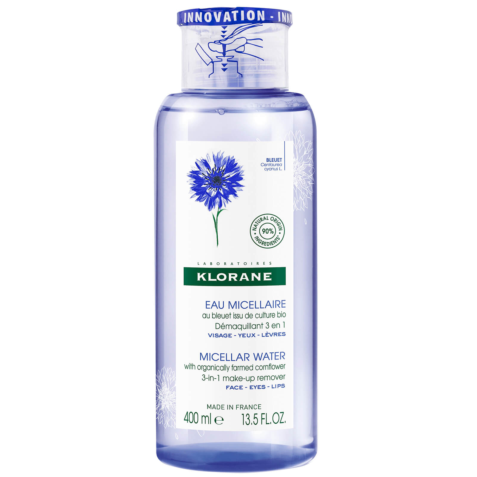 

KLORANE Micellar Water with Organically Farmed Cornflower 400ml