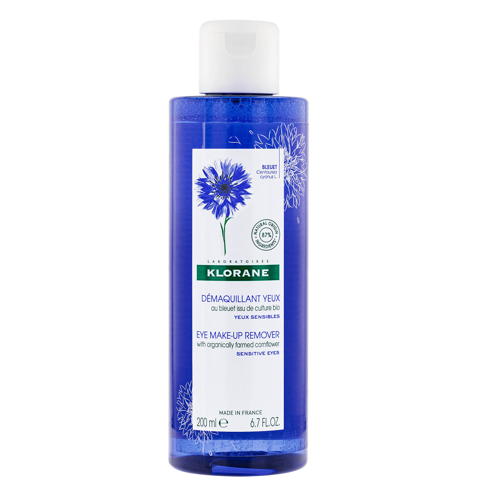 

KLORANE Eye Make-Up Remover with Organically Farmed Cornflower 200ml
