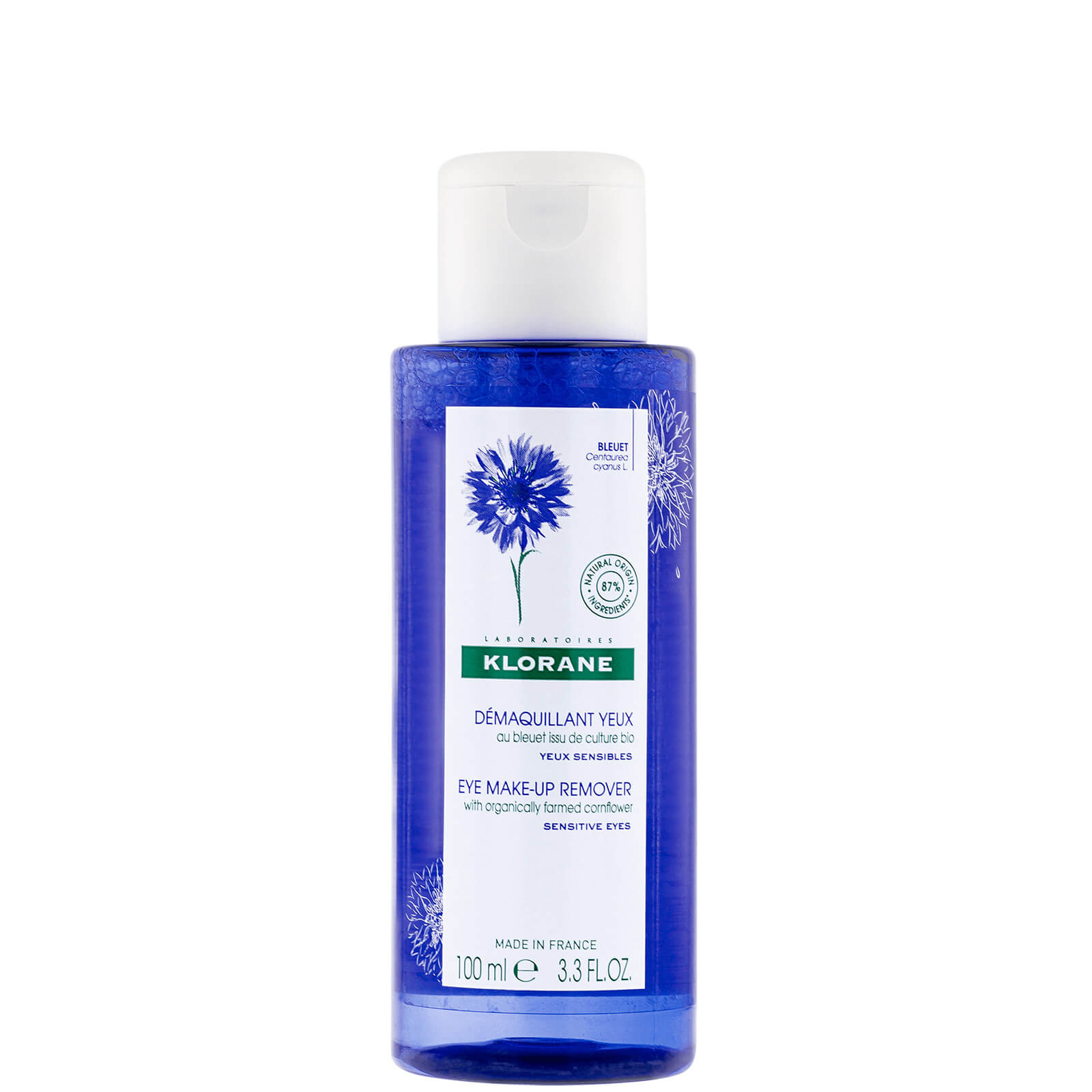 

KLORANE Eye Make-Up Remover with Organically Farmed Cornflower 100ml