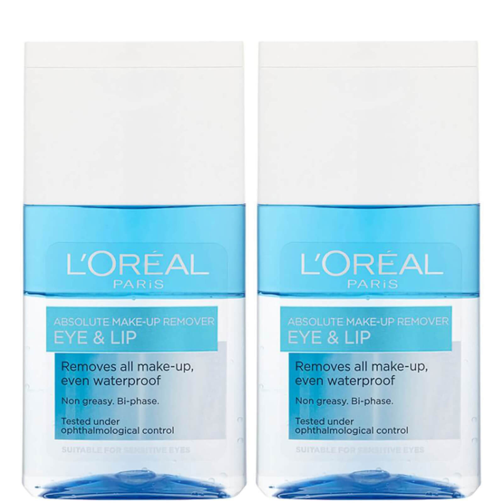 L'Oréal Paris Absolute Make-Up Remover Eye and Lip 125ml 2 Pack Exclusive
