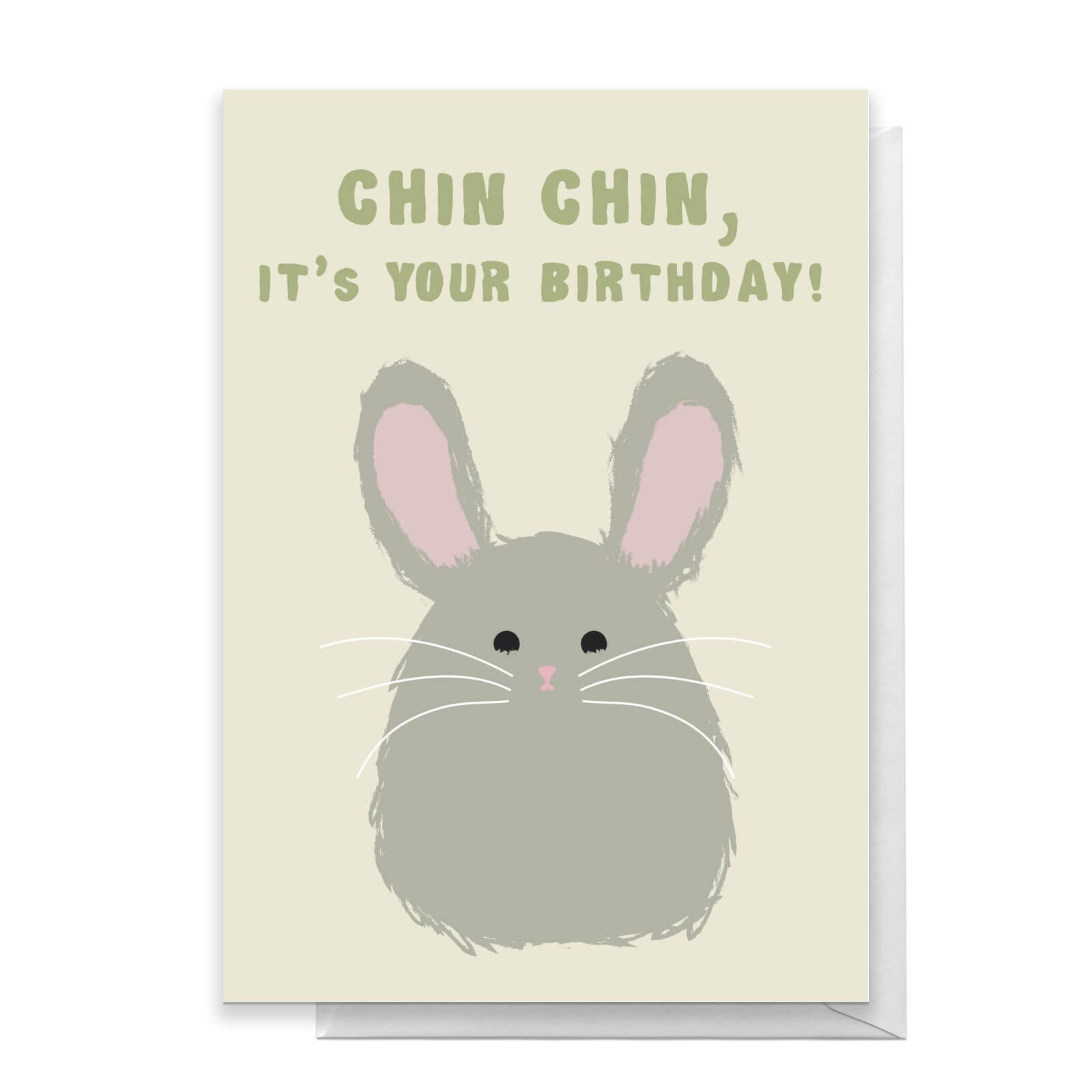 Chin Chin, It's Your Birthday! Greetings Card - Large Card