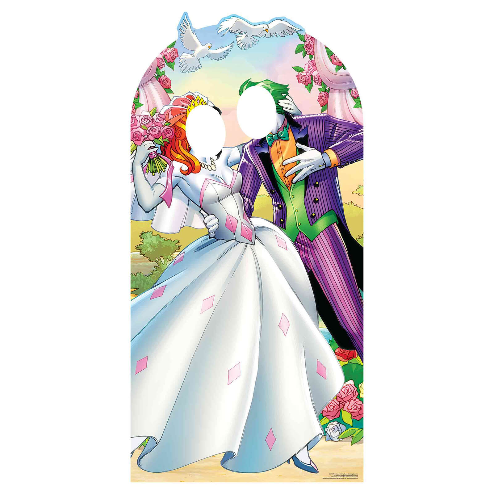 Joker Harley Quinn Support Mariage Taille réelle