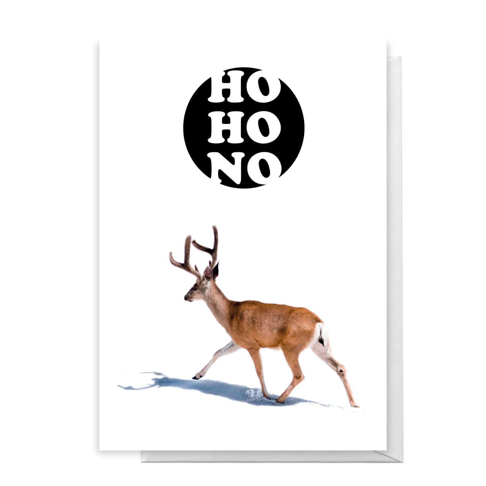 Ho Ho No Deer Greetings Card - Standard Card