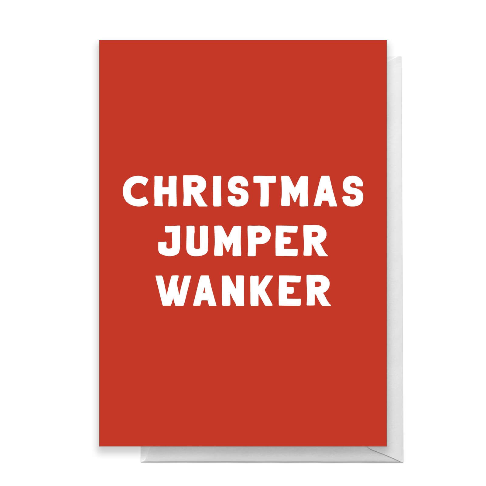 Christmas Jumper Wanker Greetings Card - Standard Card