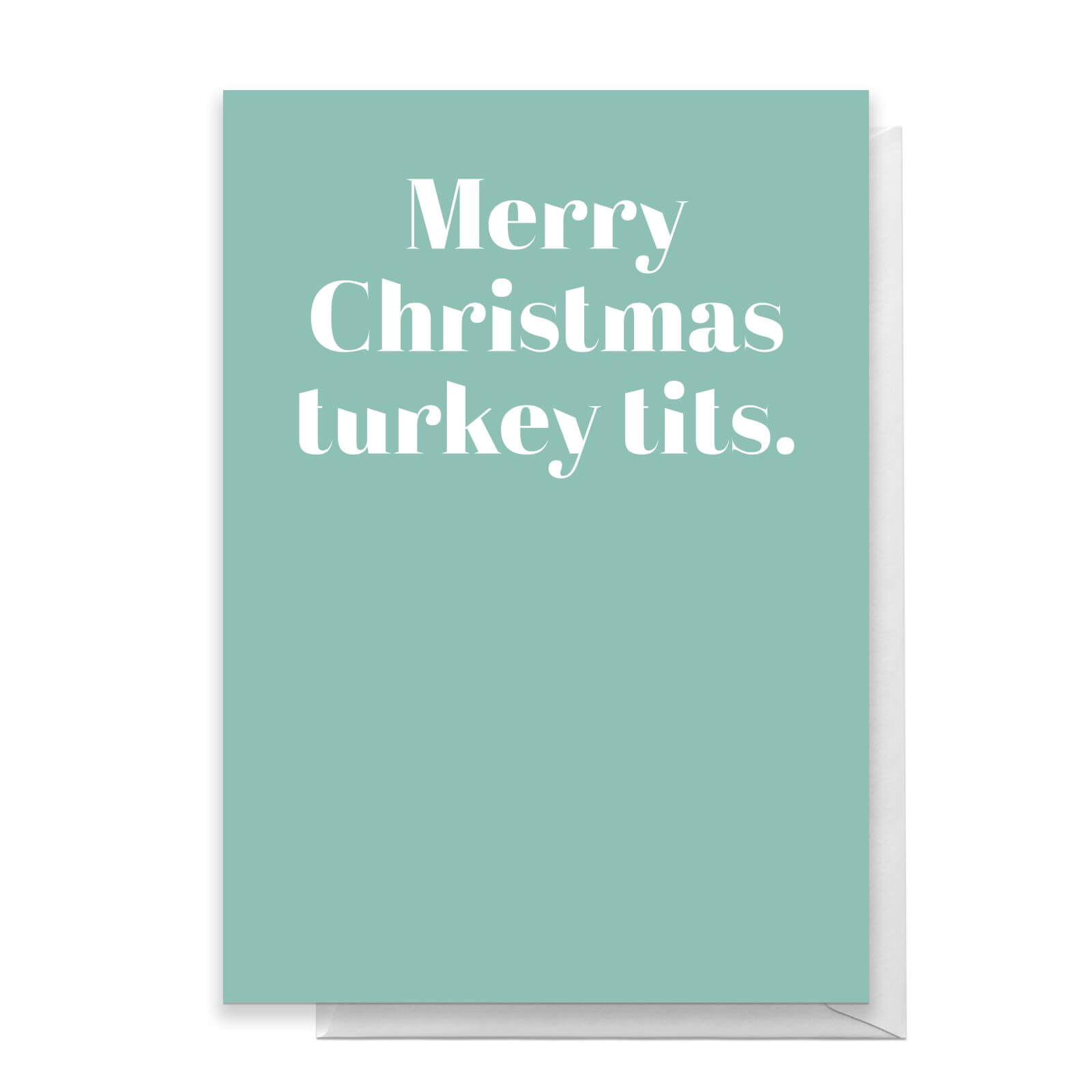 Merry Christmas Turkey Tits Greetings Card - Standard Card