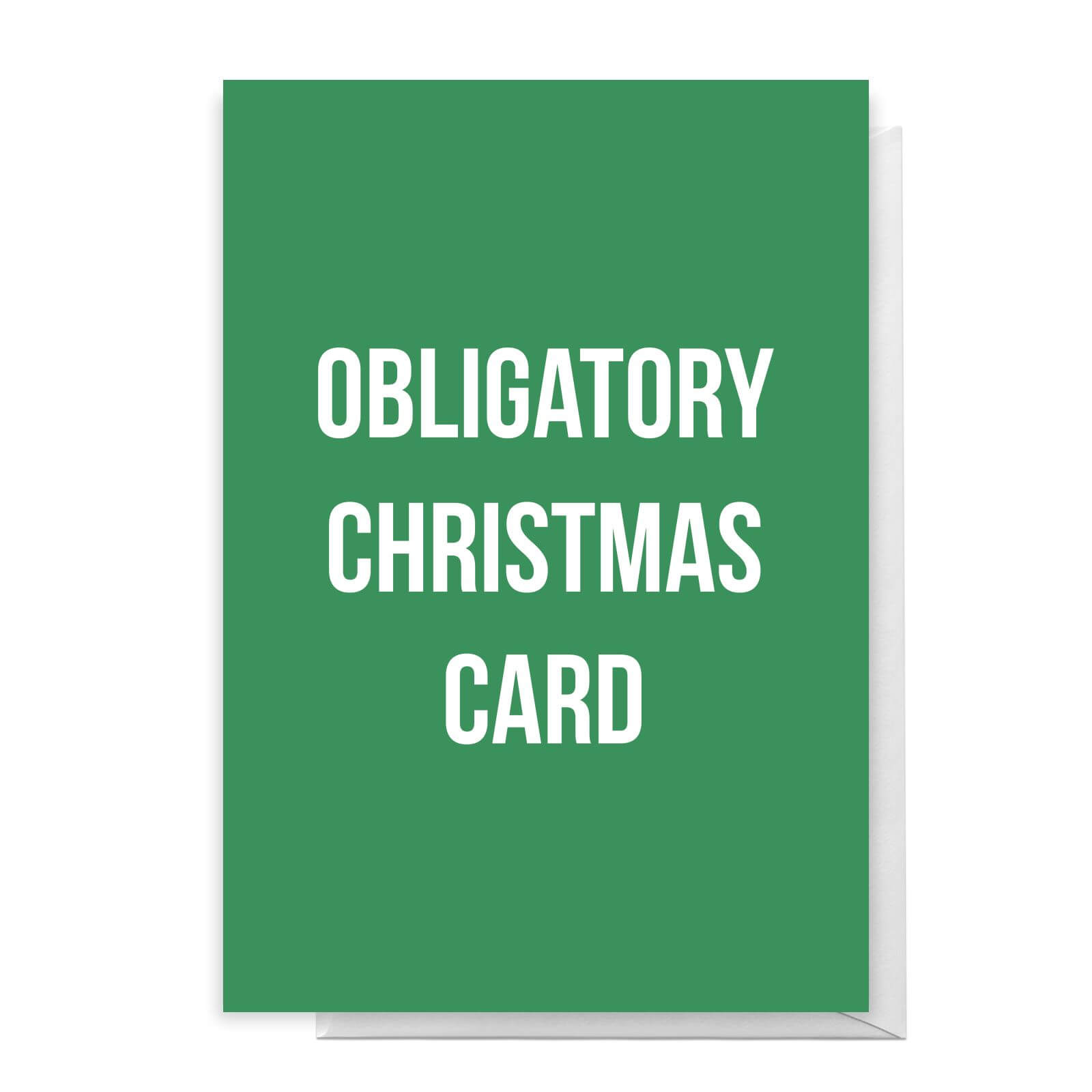 Obligatory Christmas Card Greetings Card - Standard Card