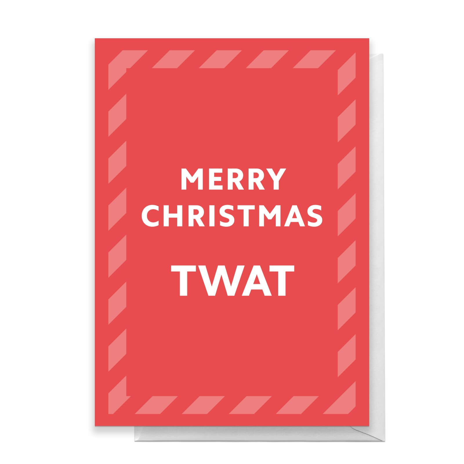 Merry Christmas Twat Greetings Card - Standard Card