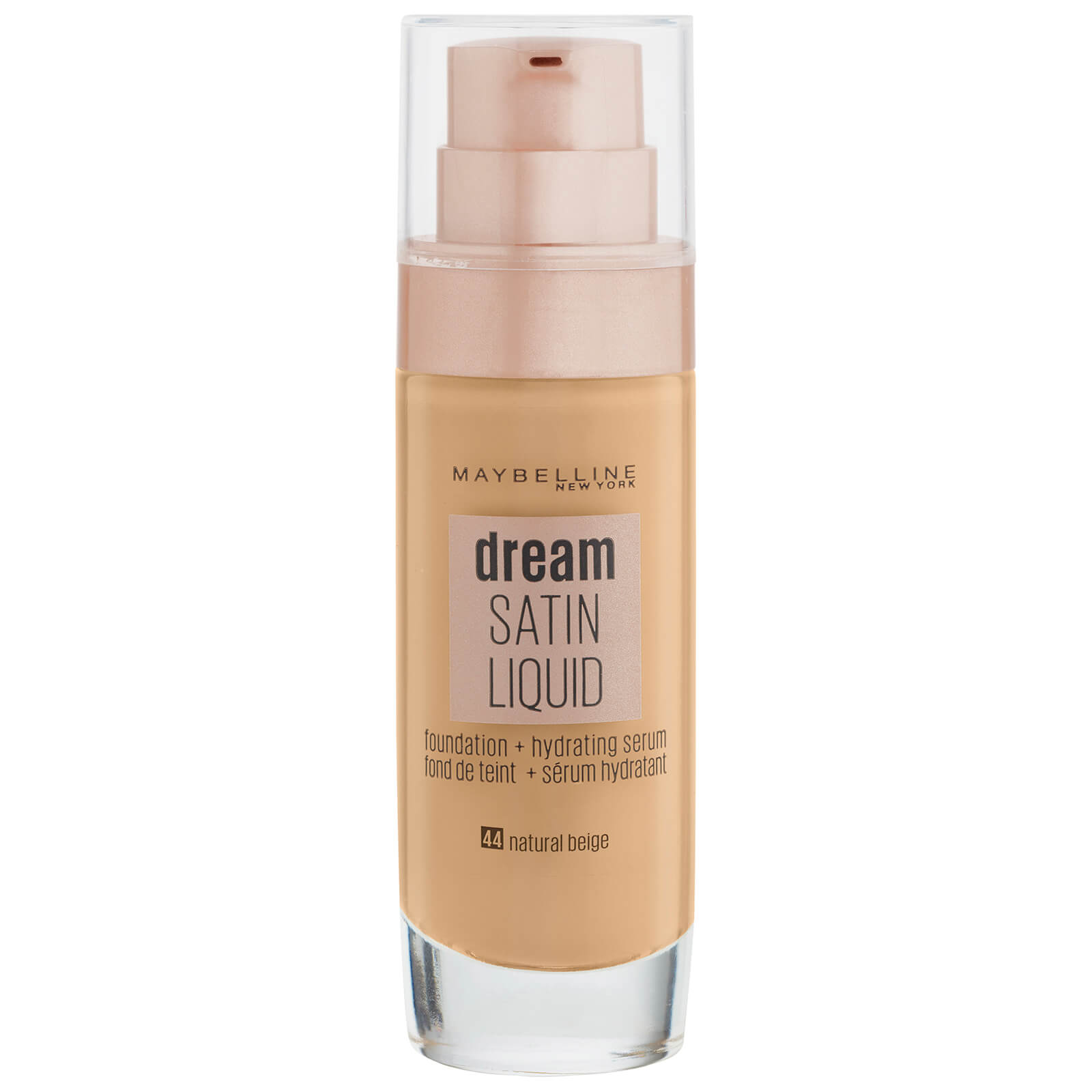 Maybelline Dream Radiant Liquid Hydrating Foundation with Hyaluronic Acid and Collagen 30ml (Various Shades) - 044 Natural Beige