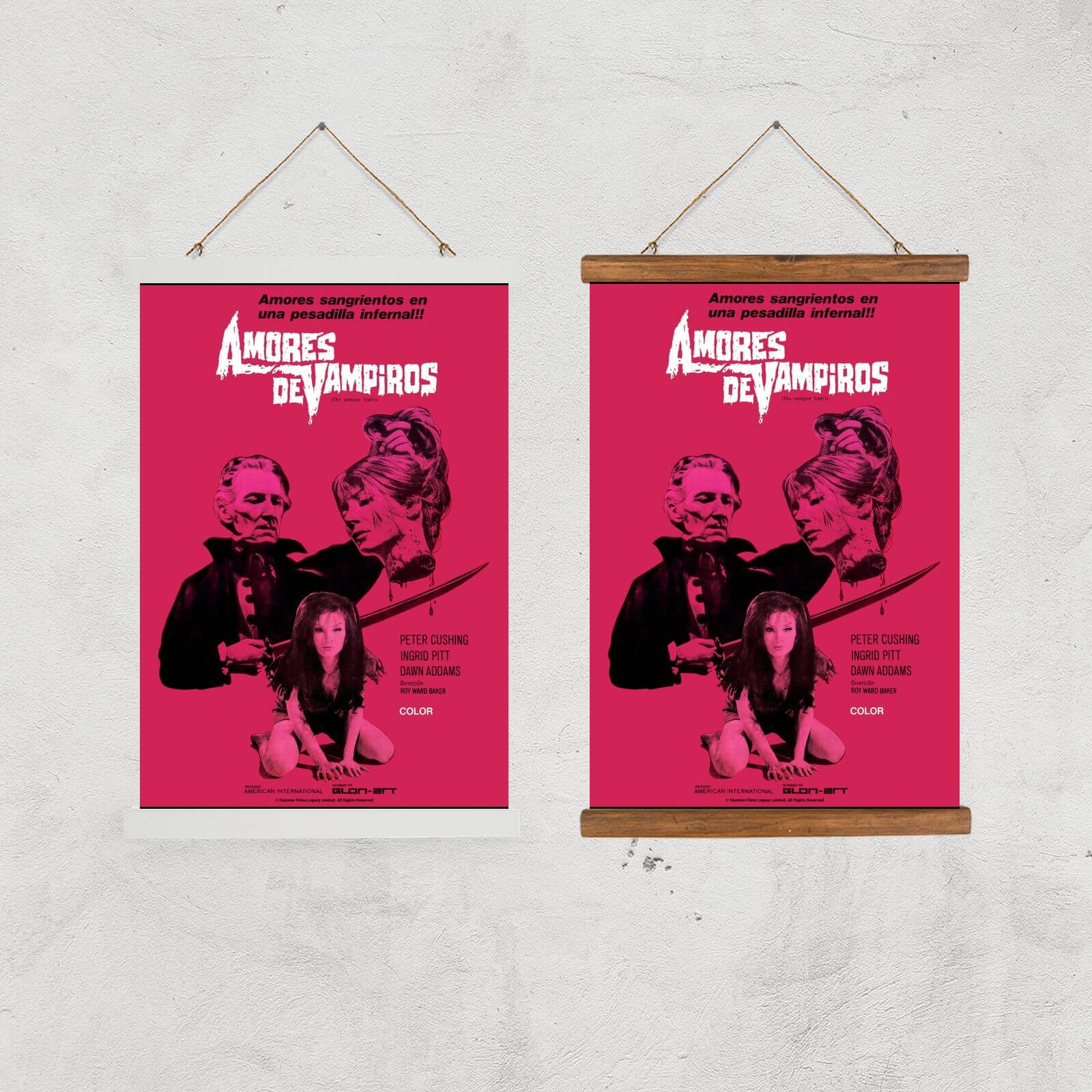 Hammer Horror Amores De Vampiros Giclee Art Print - A4 - Print Only |