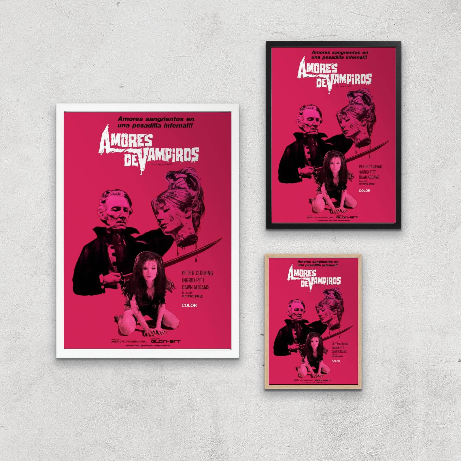 Hammer Horror Amores De Vampiros Giclee Art Print - A4 - Print Only | 