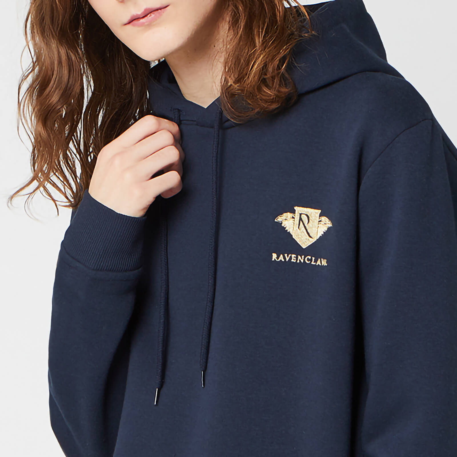 Harry Potter Ravenclaw Unisex Embroidered Hoodie - Navy - XXL