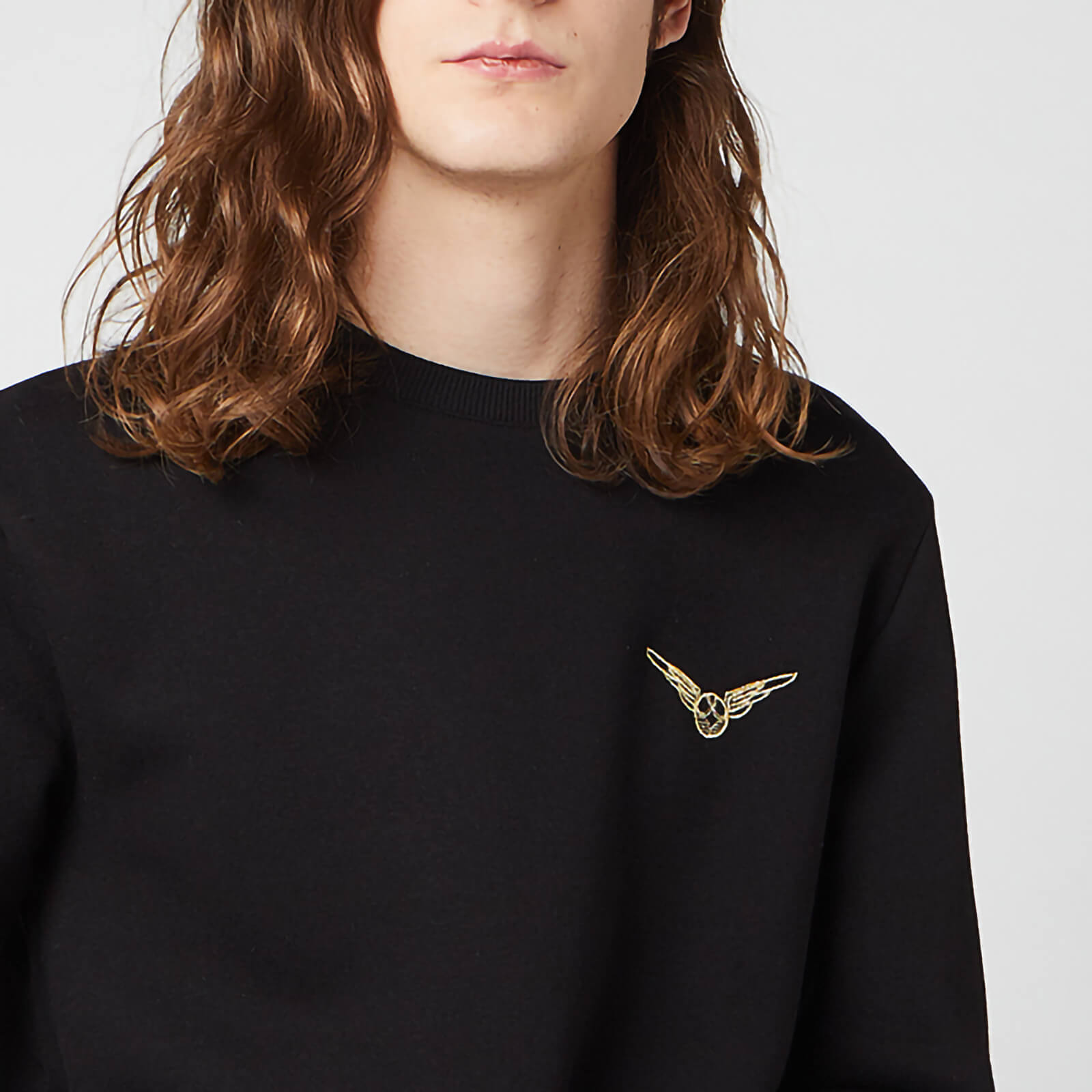 

Felpa Ricamata Harry Potter Boccino d'oro Unisex - Nero - L