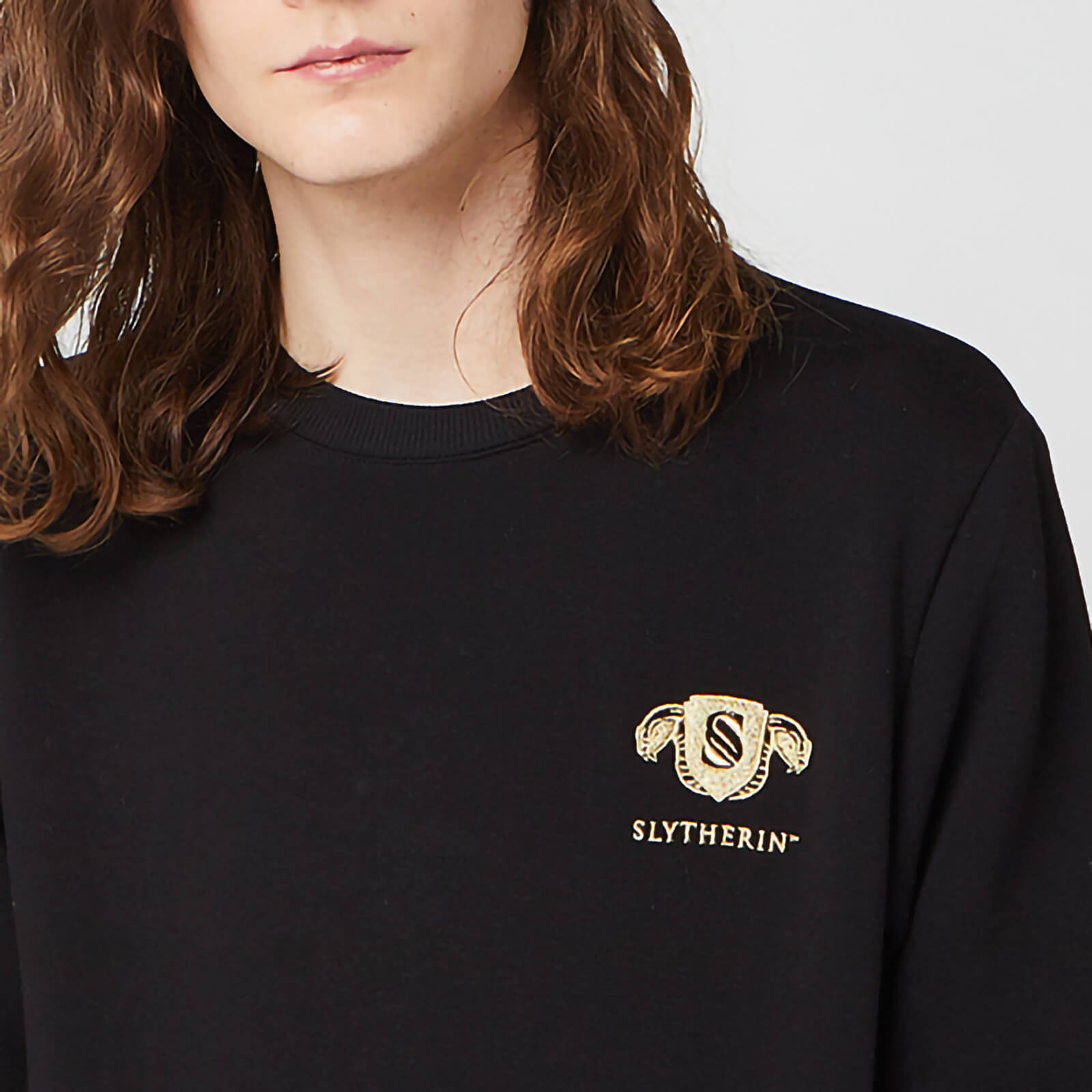 

Felpa Ricamata Harry Potter Serpeverde Unisex - Nero - M
