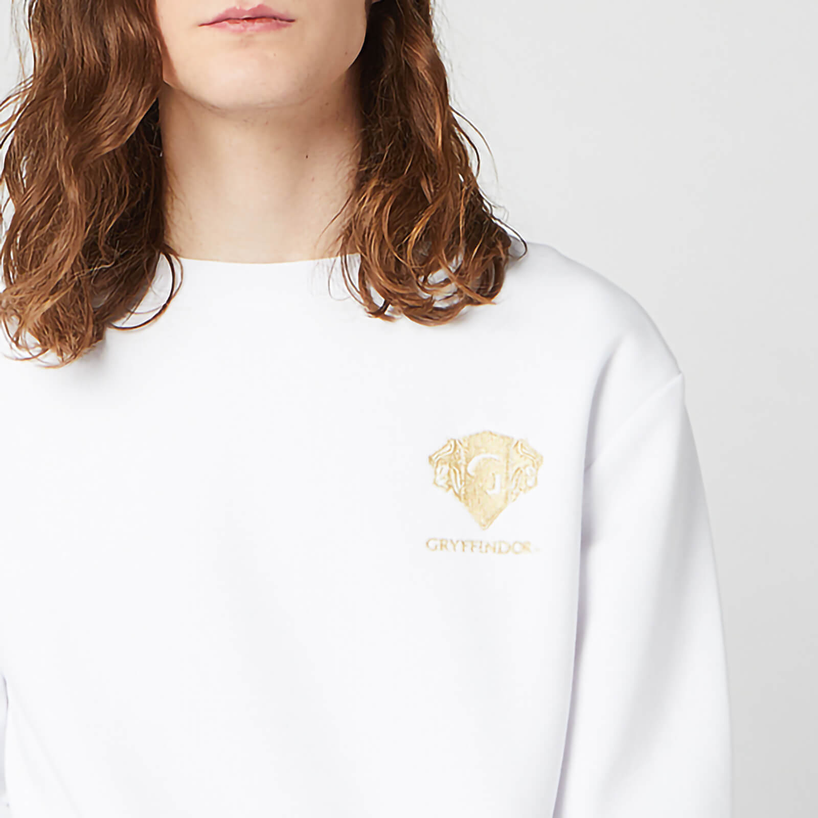 

Felpa Ricamata Harry Potter Grifondoro Unisex - Bianco - L