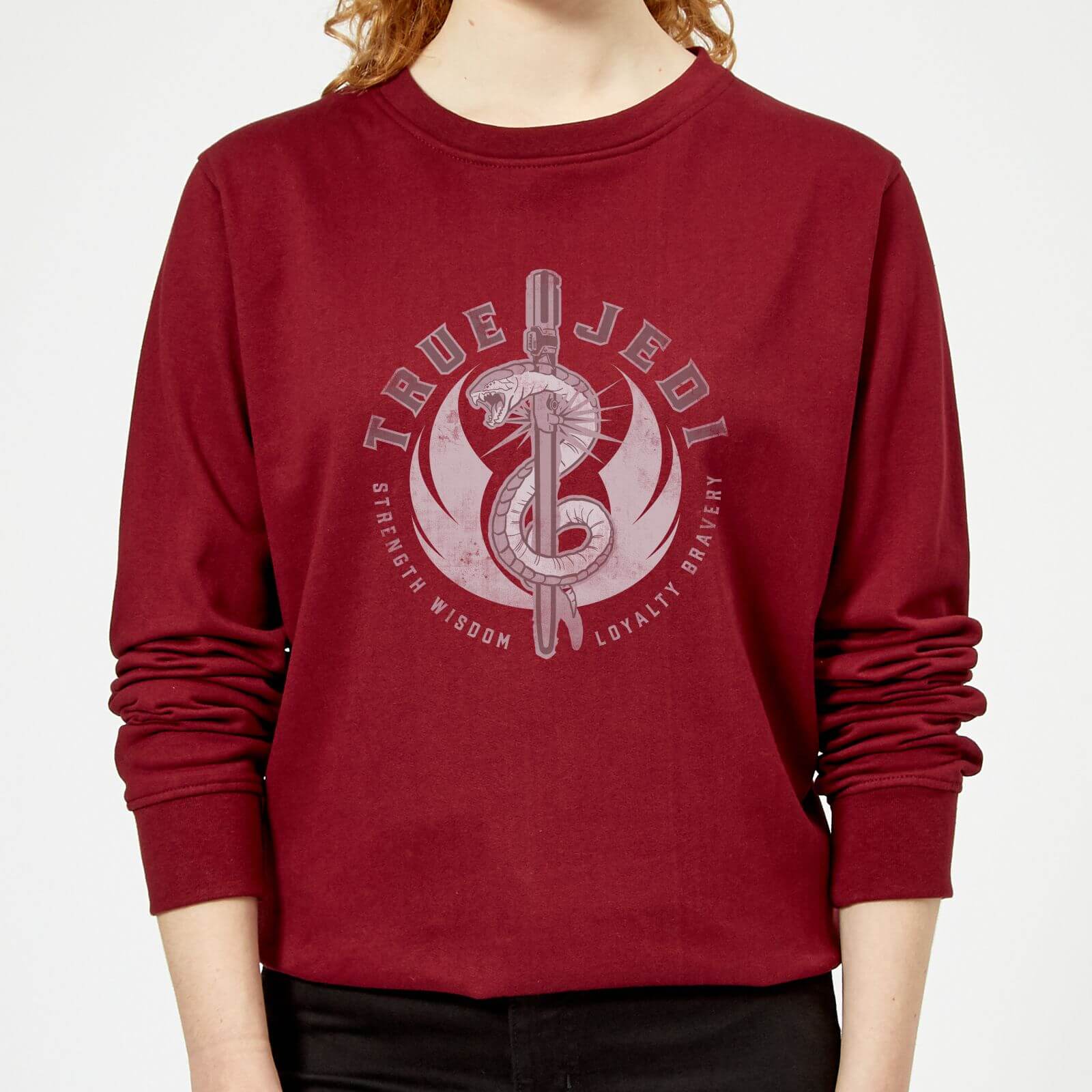 Star Wars The Rise Of Skywalker True Jedi Women's Sweatshirt - Burgundy - XL