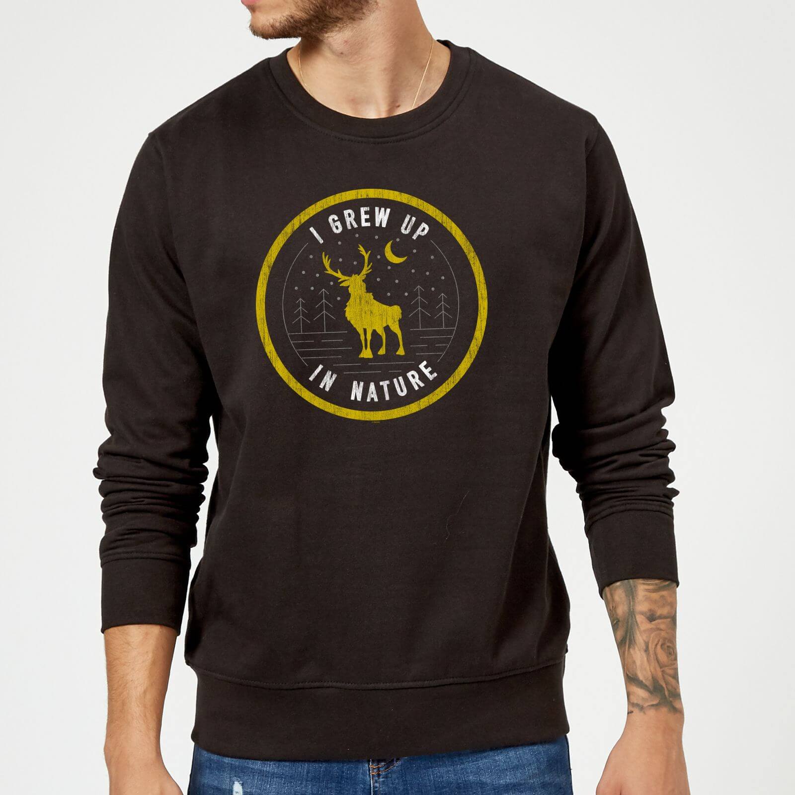 

Frozen 2 I Grew Up In Nature Sweatshirt - Black - M - Nero