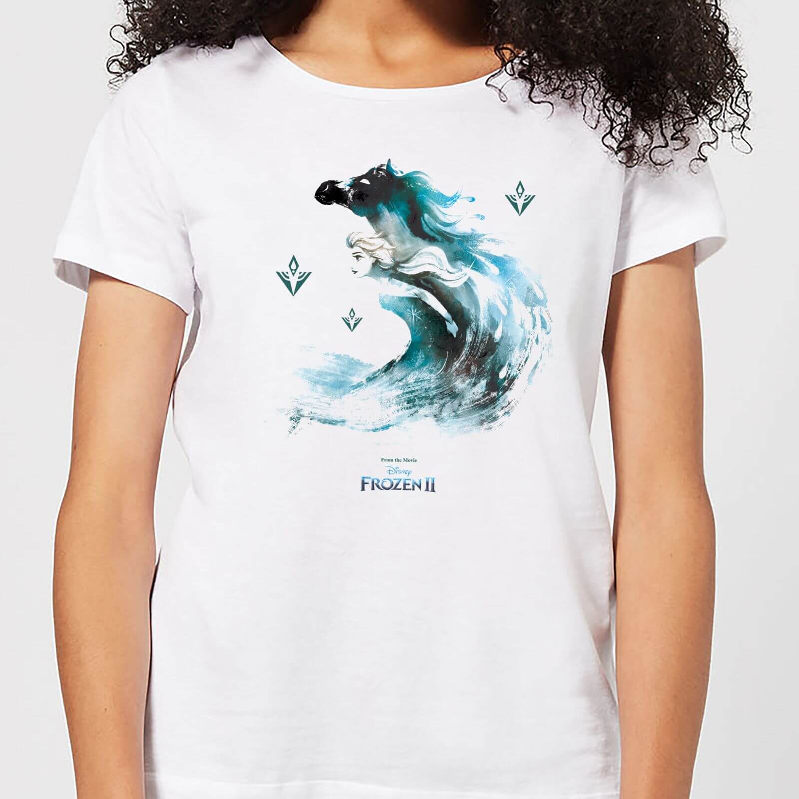 

Frozen 2 Nokk Water Silhouette Women's T-Shirt - White - XXL