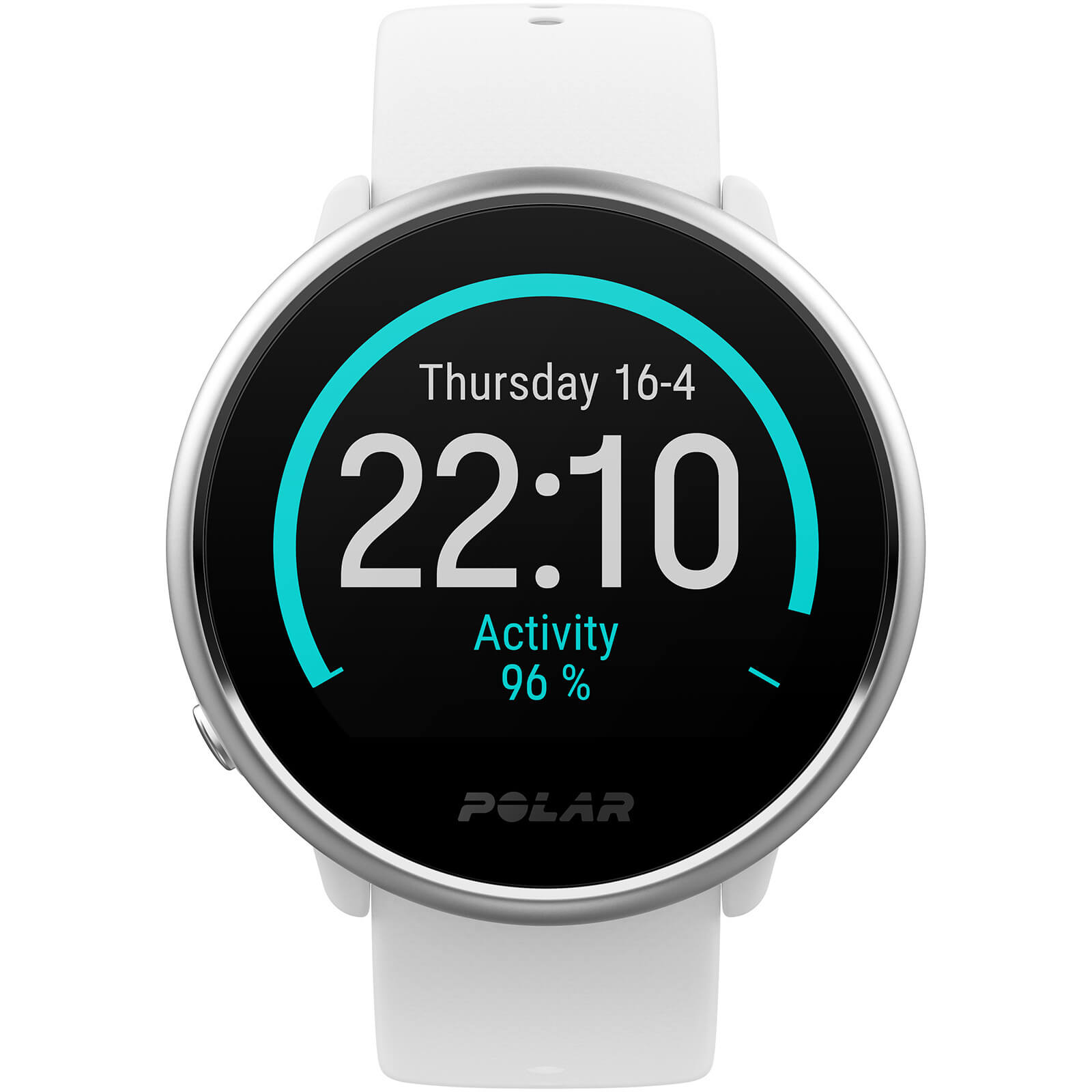 Image of Polar Ignite GPS Sports Watch - M-L - White/Silver