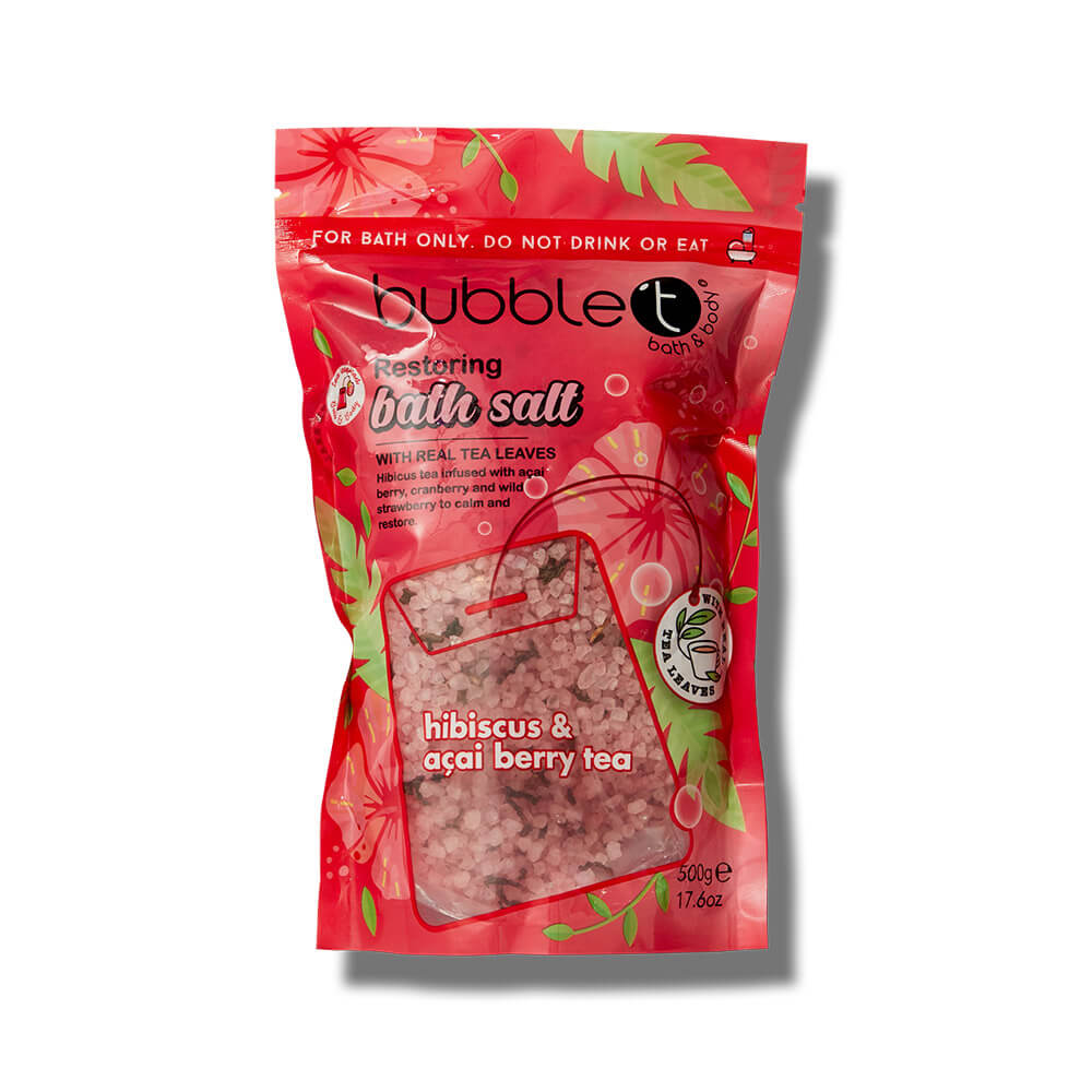

Bubble T Bath Salts Hibiscus & Acai Berry Tea 500g