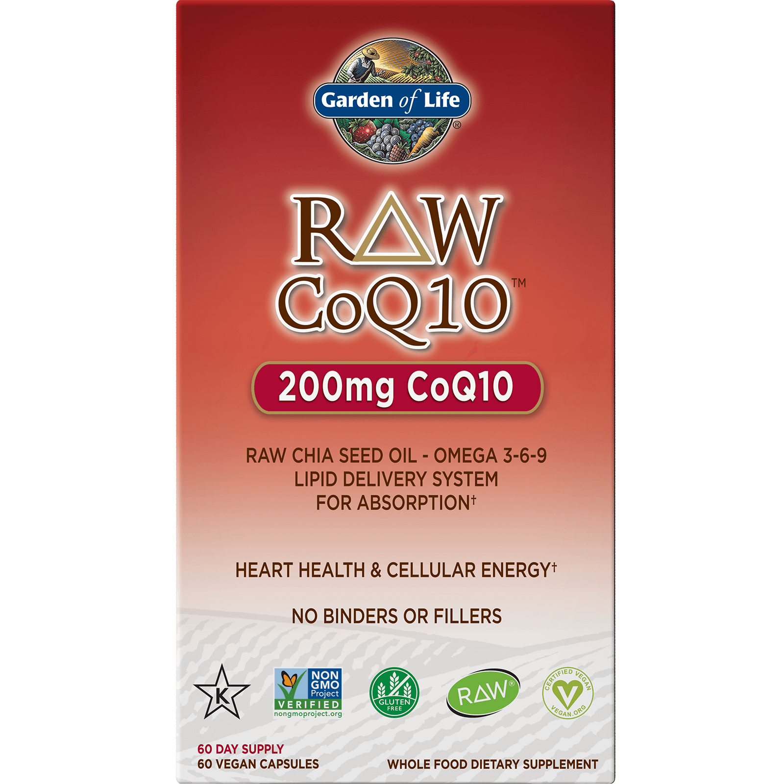 Coenzima Q10 vegana Raw - 60 cápsulas