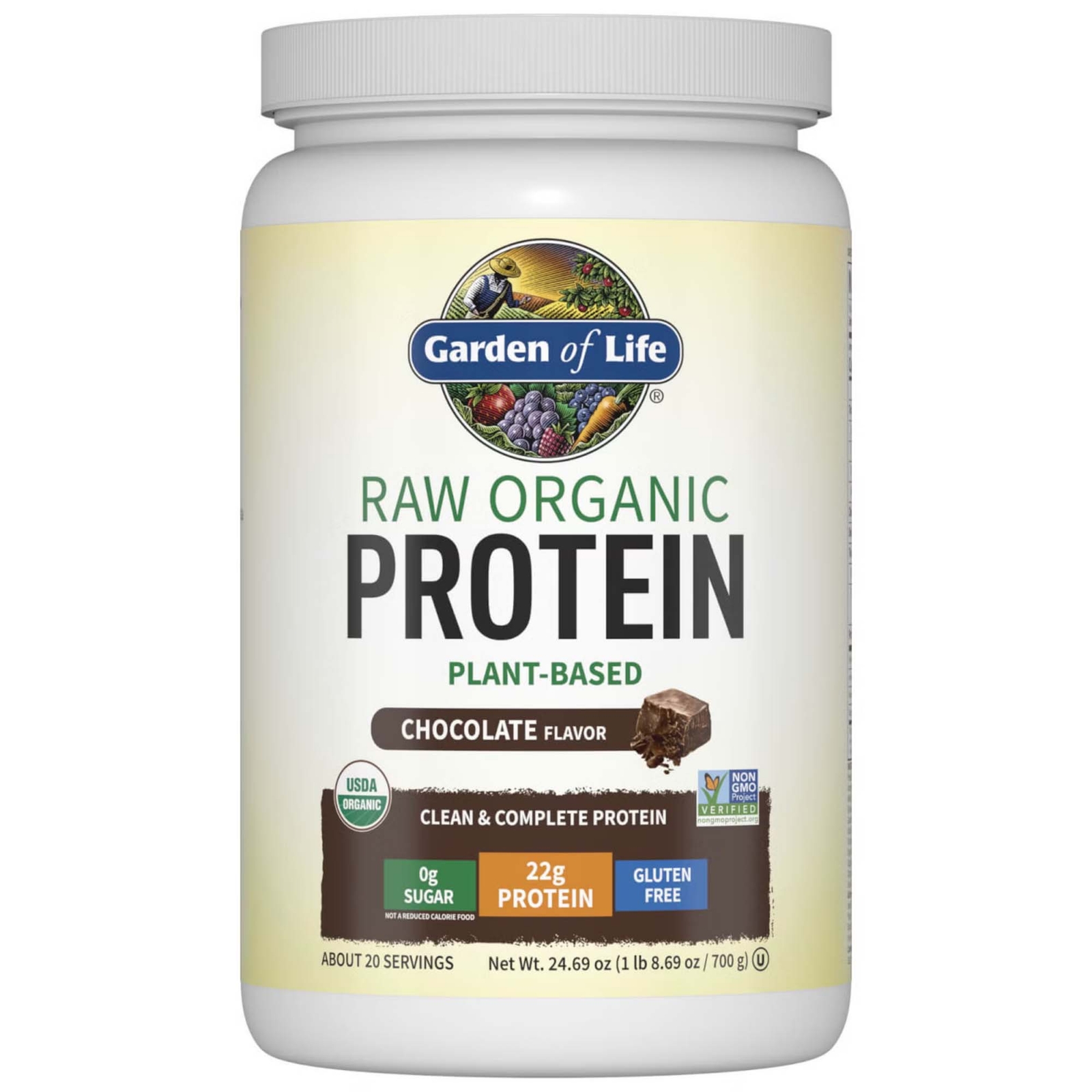 Proteine biologiche non raffinate - cioccolato - 700g