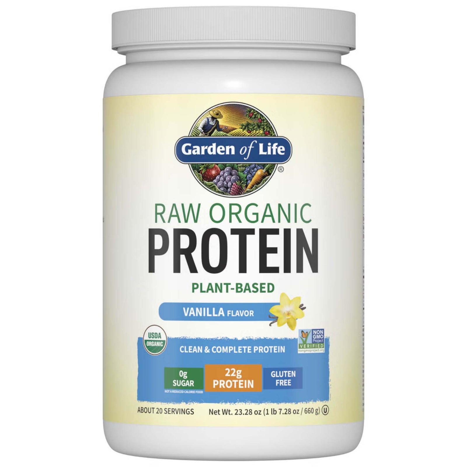 Proteine biologiche non raffinate - vaniglia - 660 g