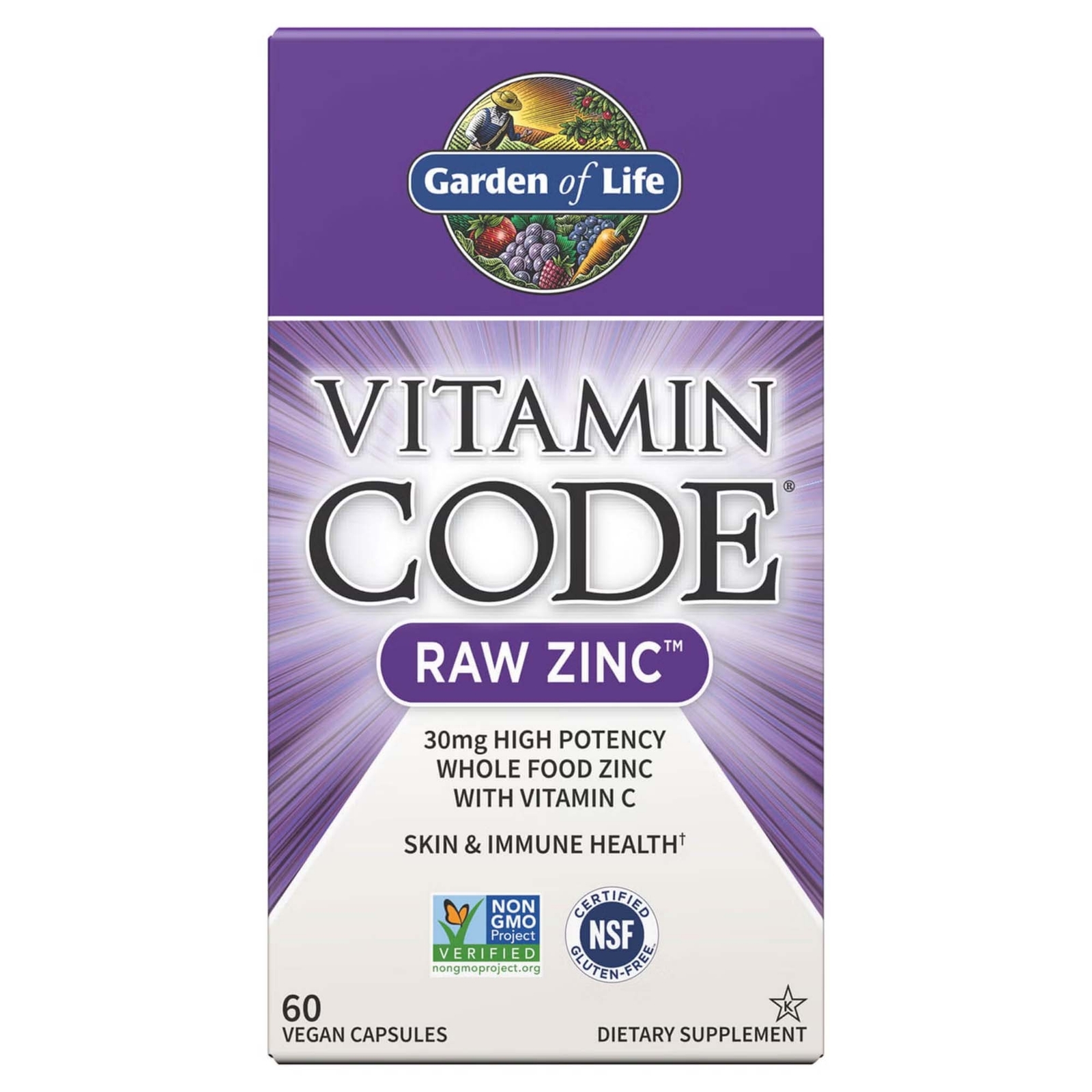 Vitamine Code Raw Zink - 60 Kapseln
