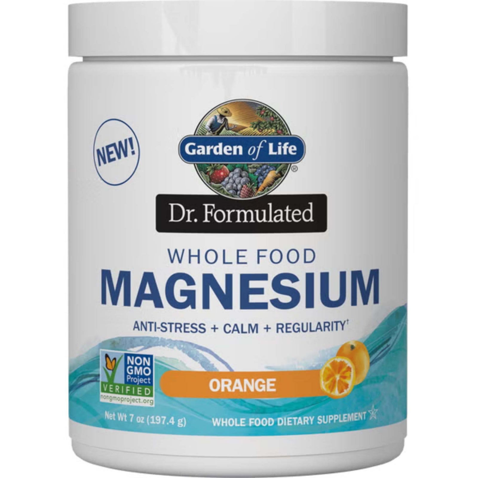Magnesio de alimentos naturales - Naranja - 197,4 g Magnesio de alimentos naturales - Naranja - 197,4 g