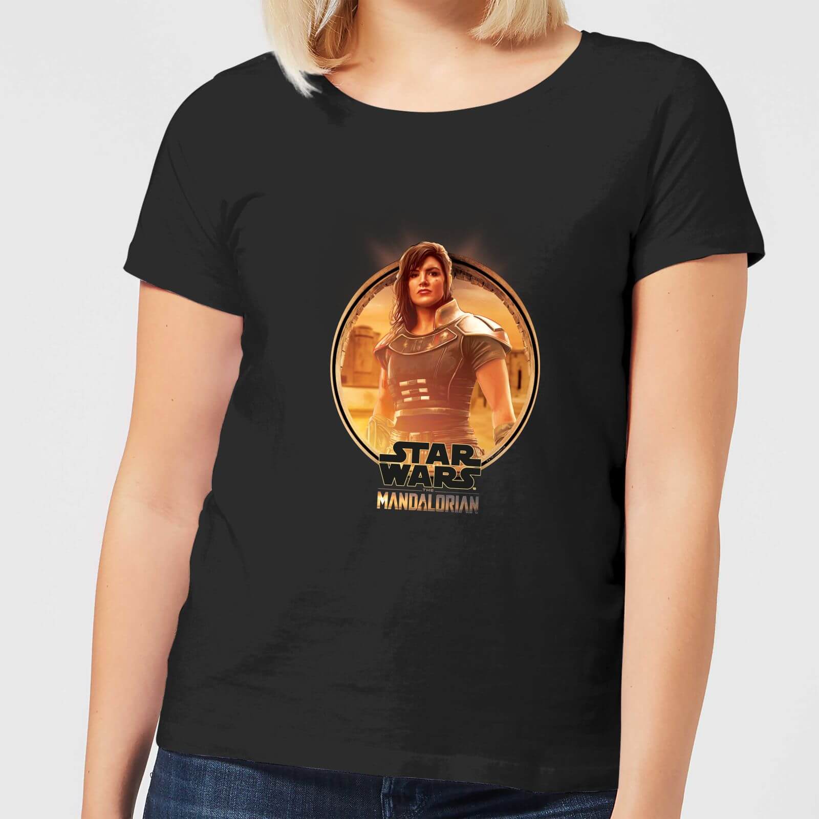 

T-Shirt The Mandalorian Cara Dune Framed - Nero - Donna - M