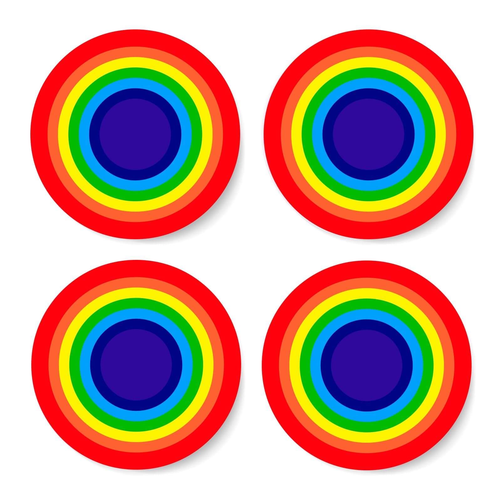 Rainbow Classic Rainbow Coaster Set