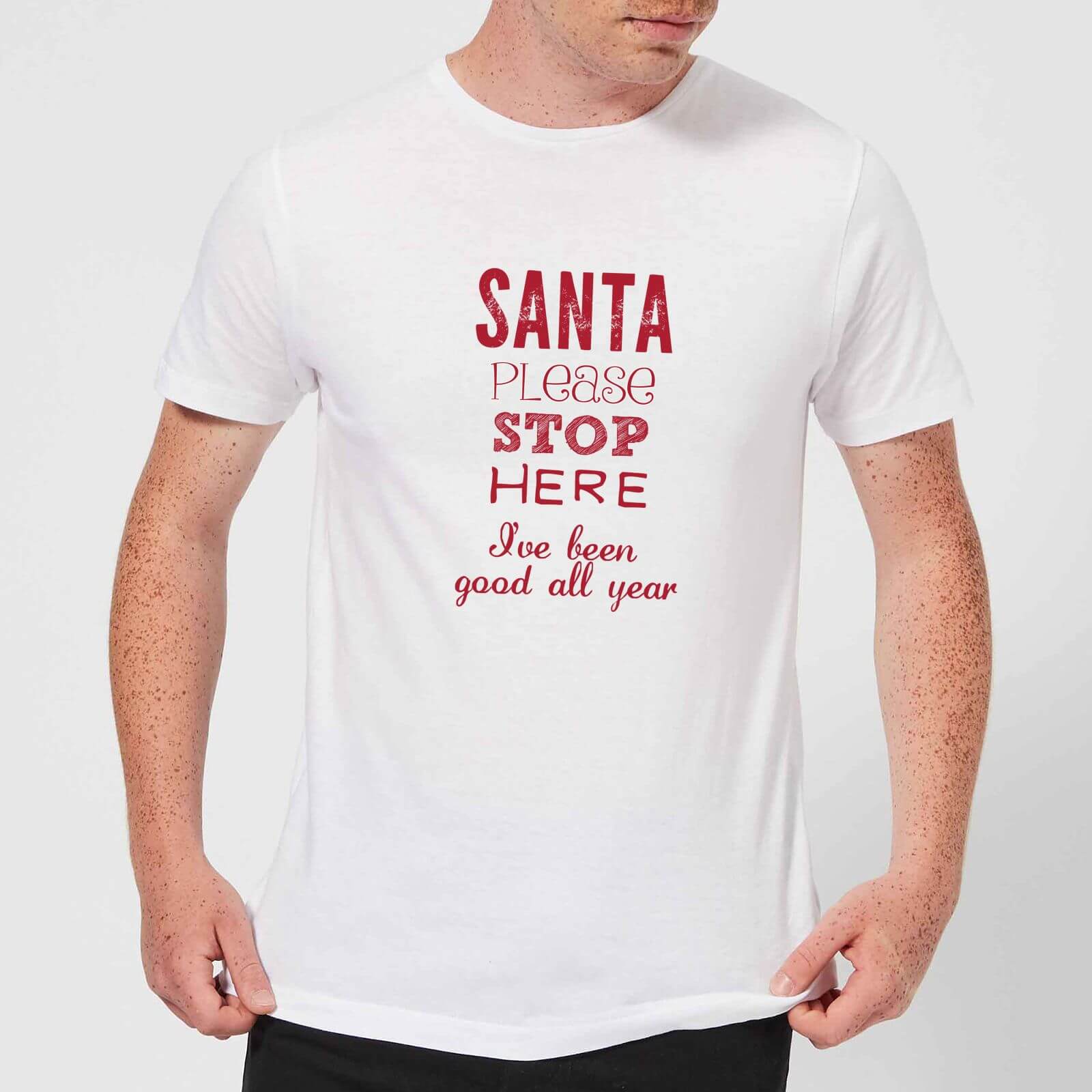 Please santa Men's T-Shirt - White - XS - White