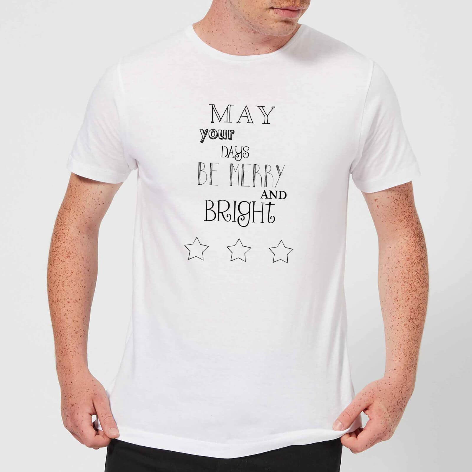 Merry Days Men's T-Shirt - White - XS